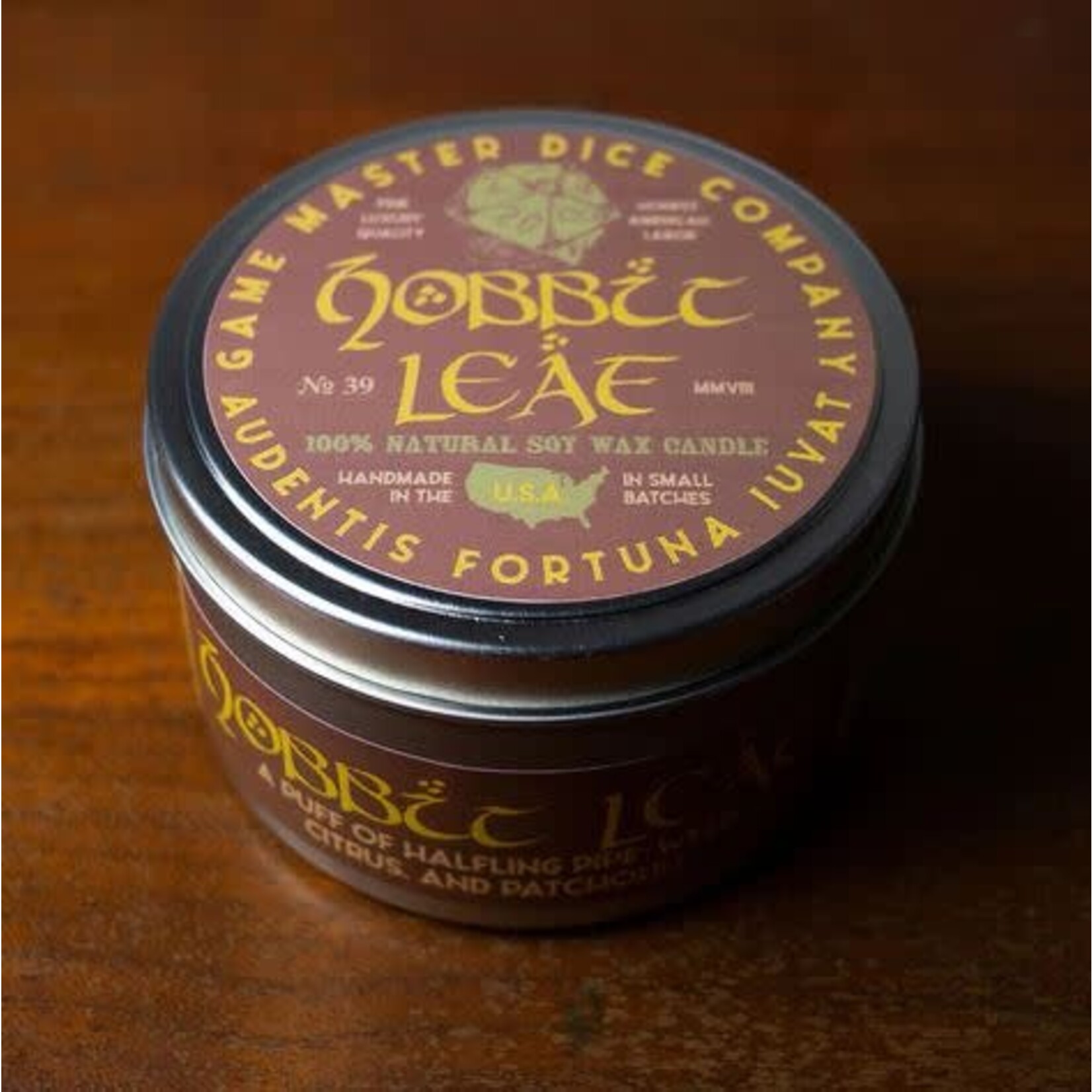 Candle - GMD - Hobbit Leaf - 8oz Tin