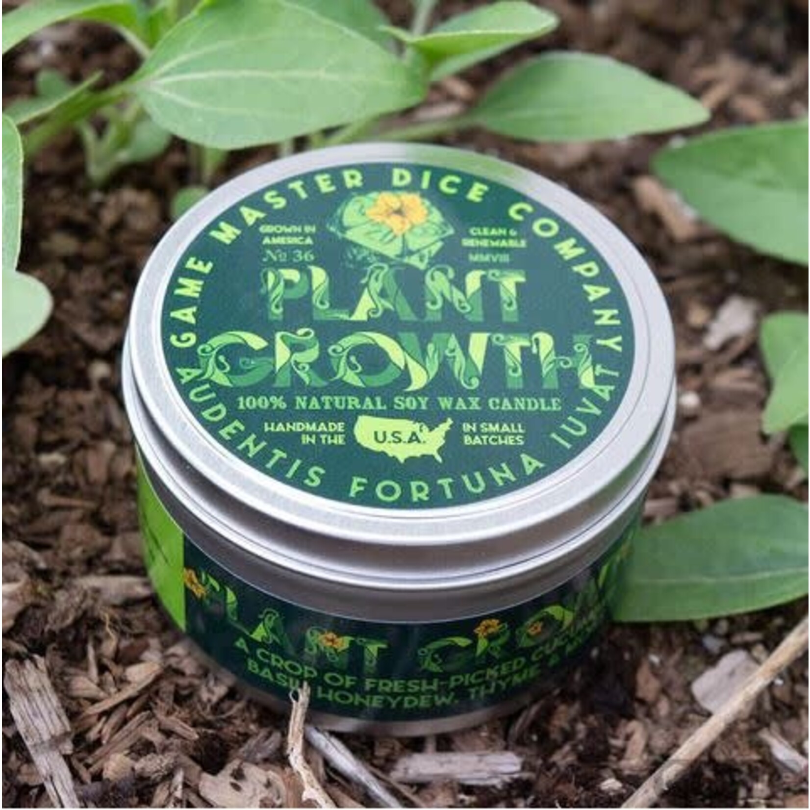 Candle - GMD - Plant Growth - 8oz Tin