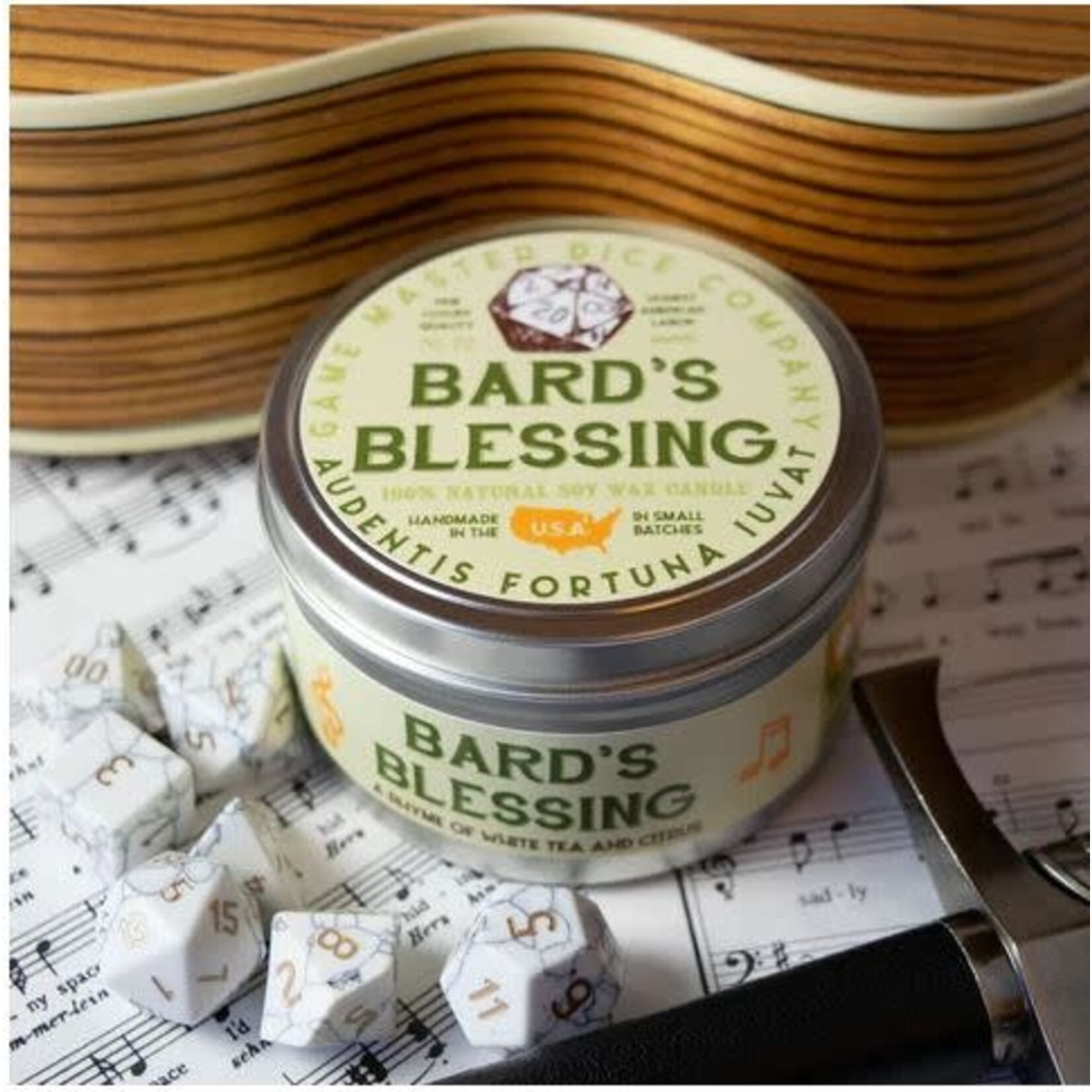 Candle - GMD - Bard's Blessing - 8oz Tin