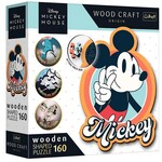 Trefl Disney Mickey Wooden Shape 160 Piece Puzzle
