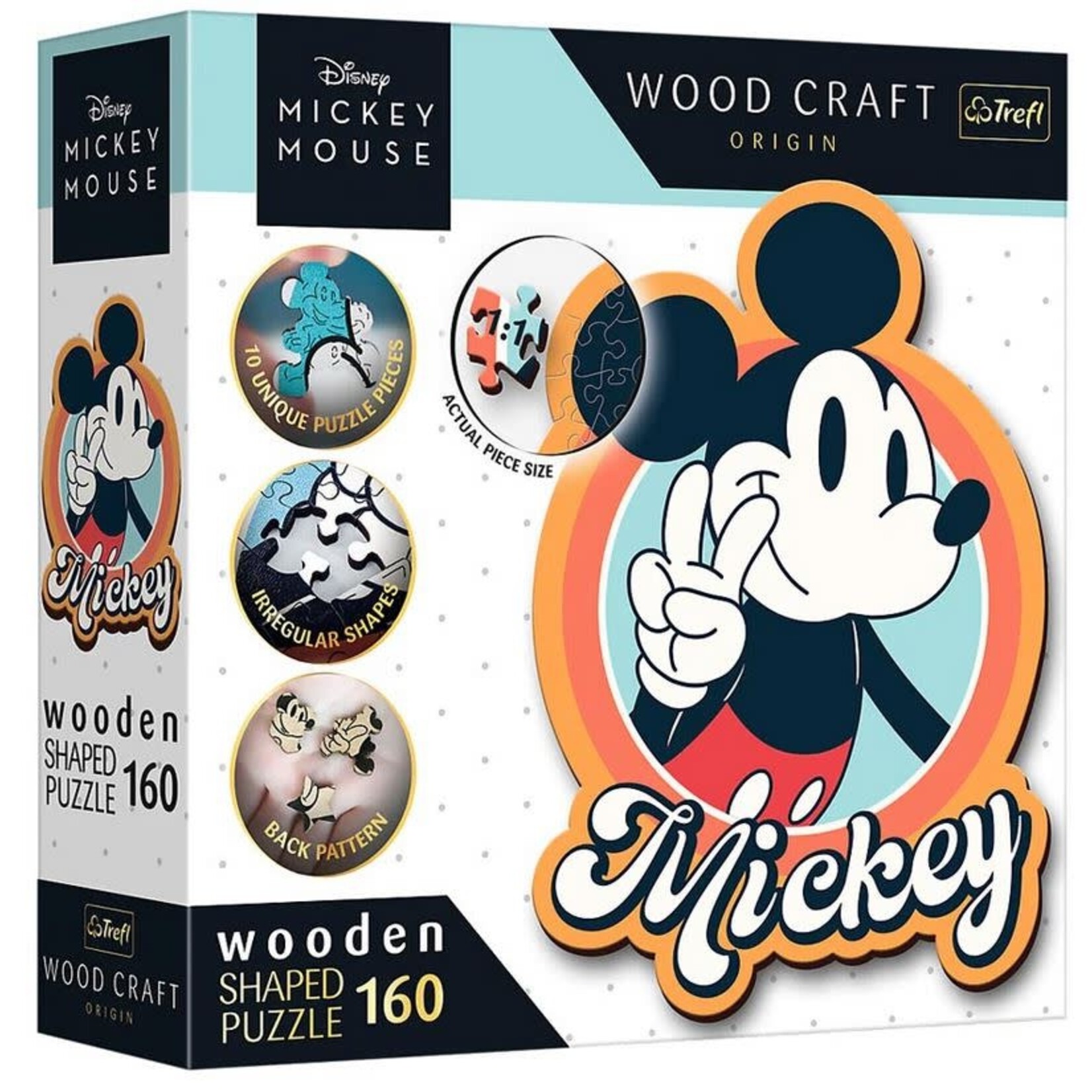 Disney Mickey Wooden Shape 160 Piece Puzzle