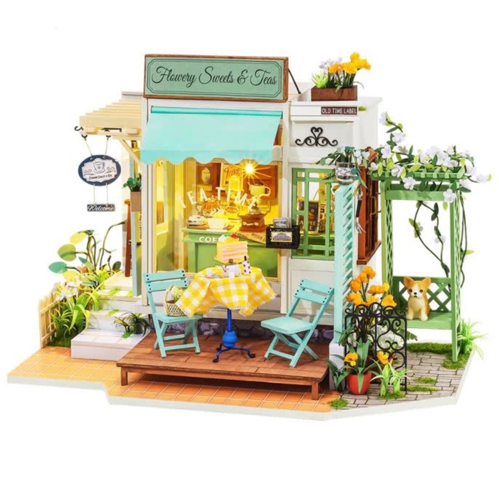 Miniature House Kit - Flowery Sweets & Teas