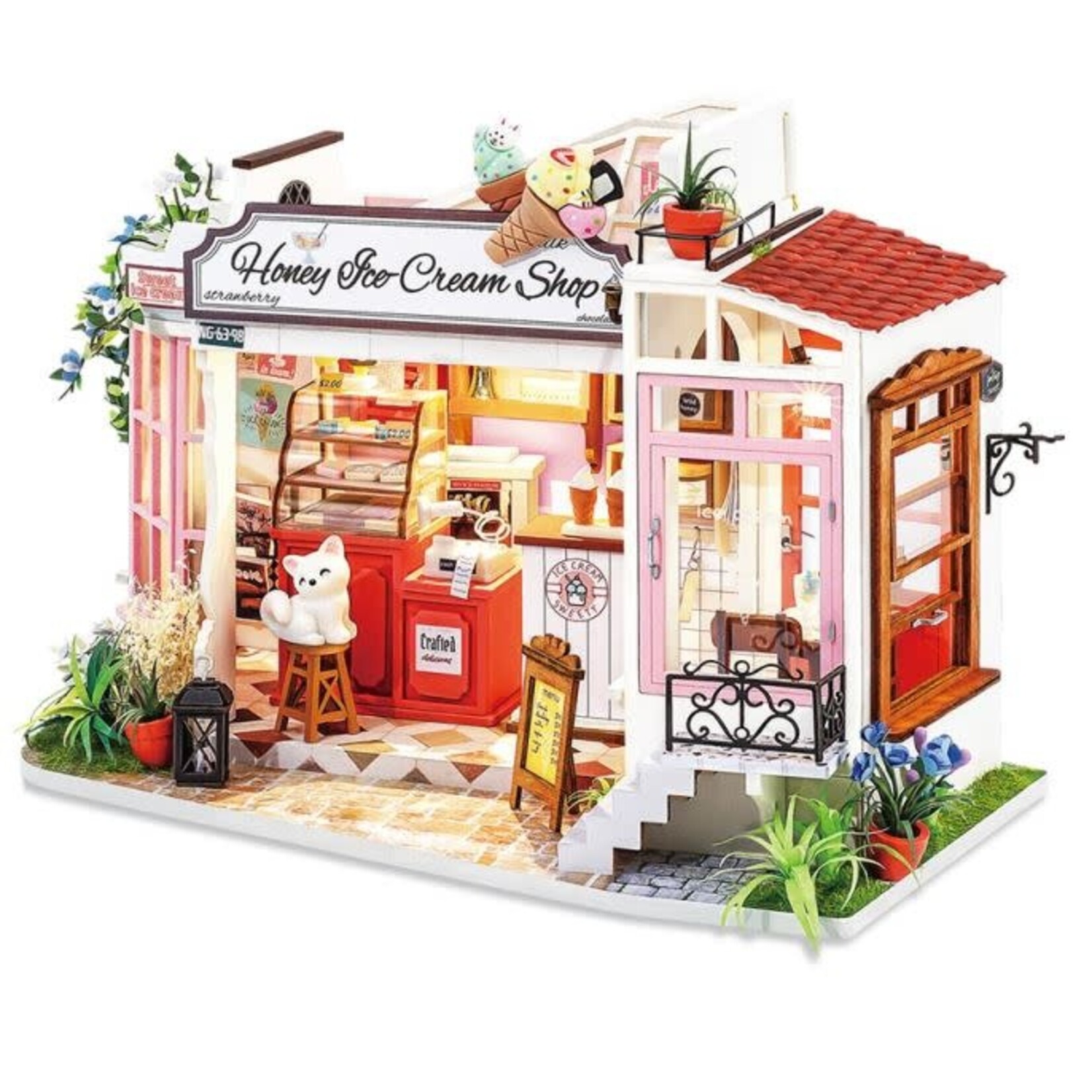 Miniature House Kit - Honey Ice-Cream Shop