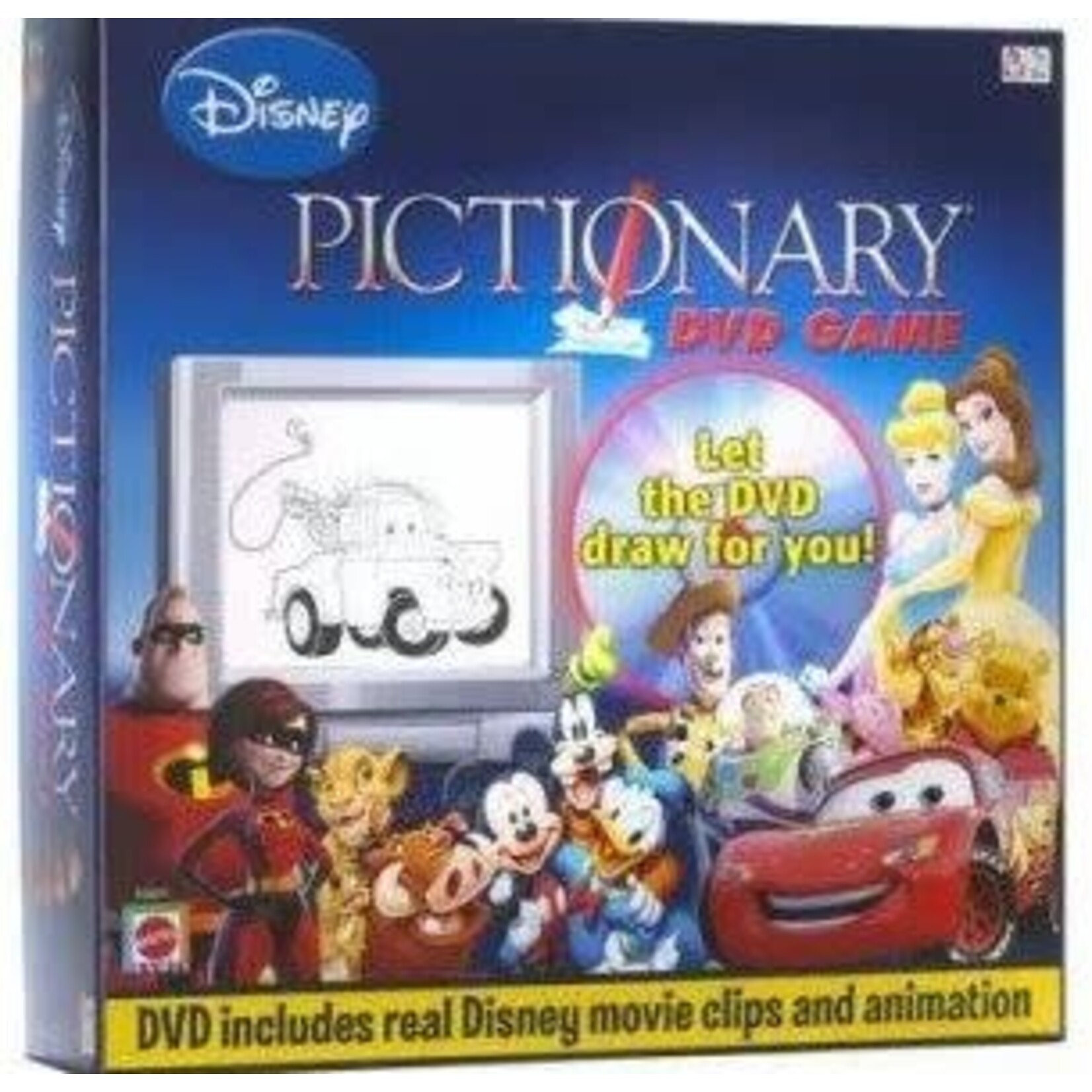 #18041 Disney Pictionary DVD Game Dragon Cache Used Game