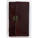Leather Journal: Brown Embossed 5.5 x 9