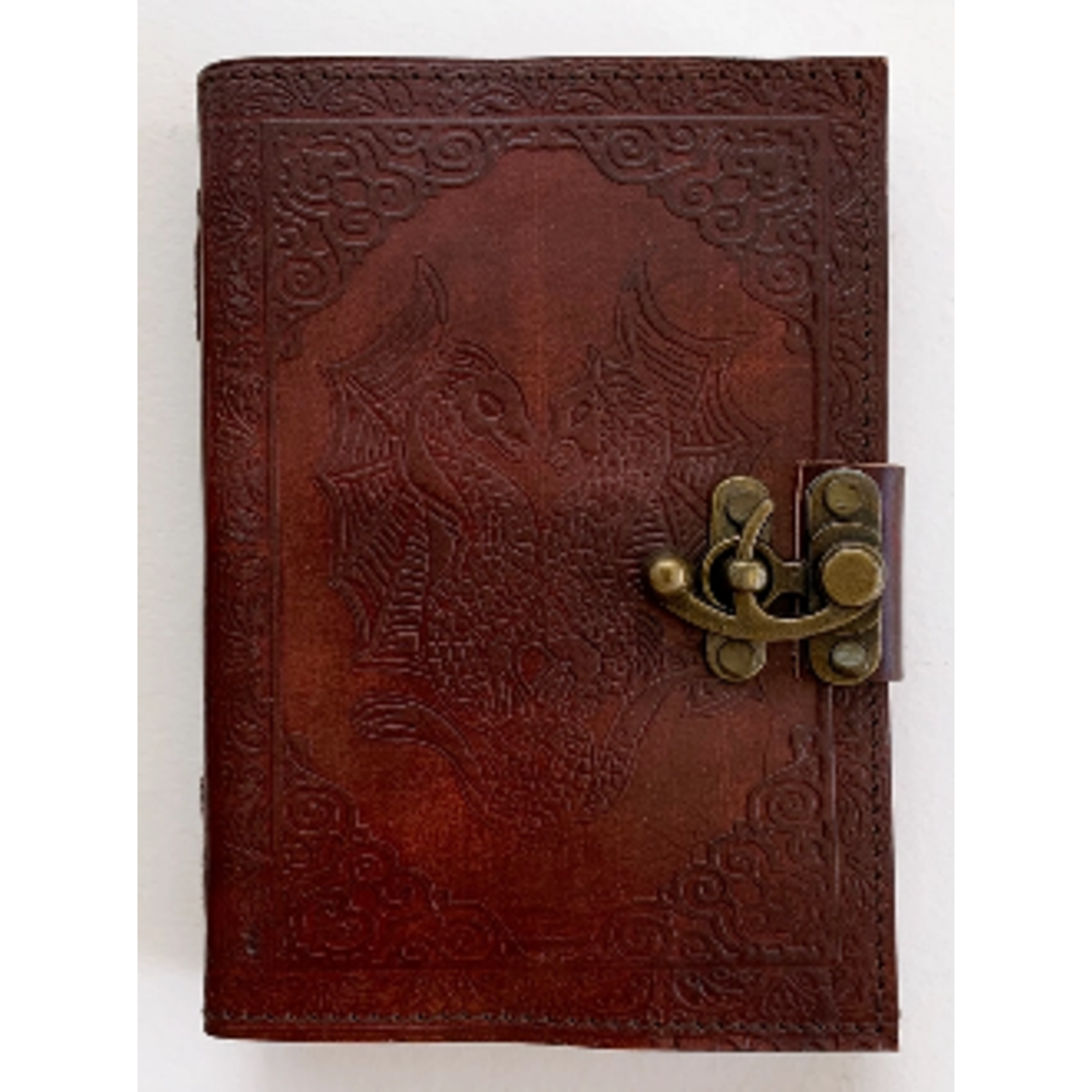 Leather Journal: Double Dragon 5 x 7