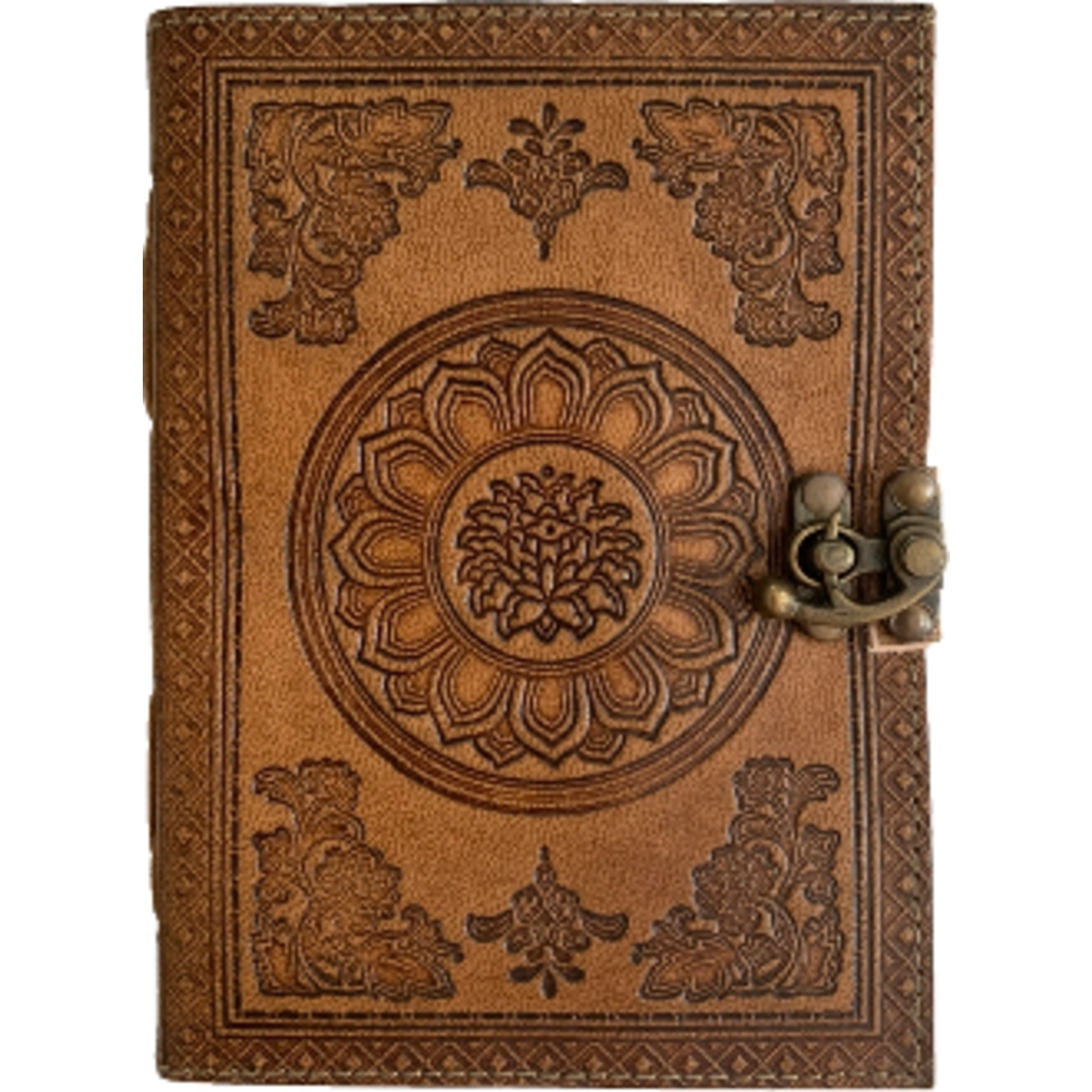 Leather Journal: Lotus Blossom 5 x 7