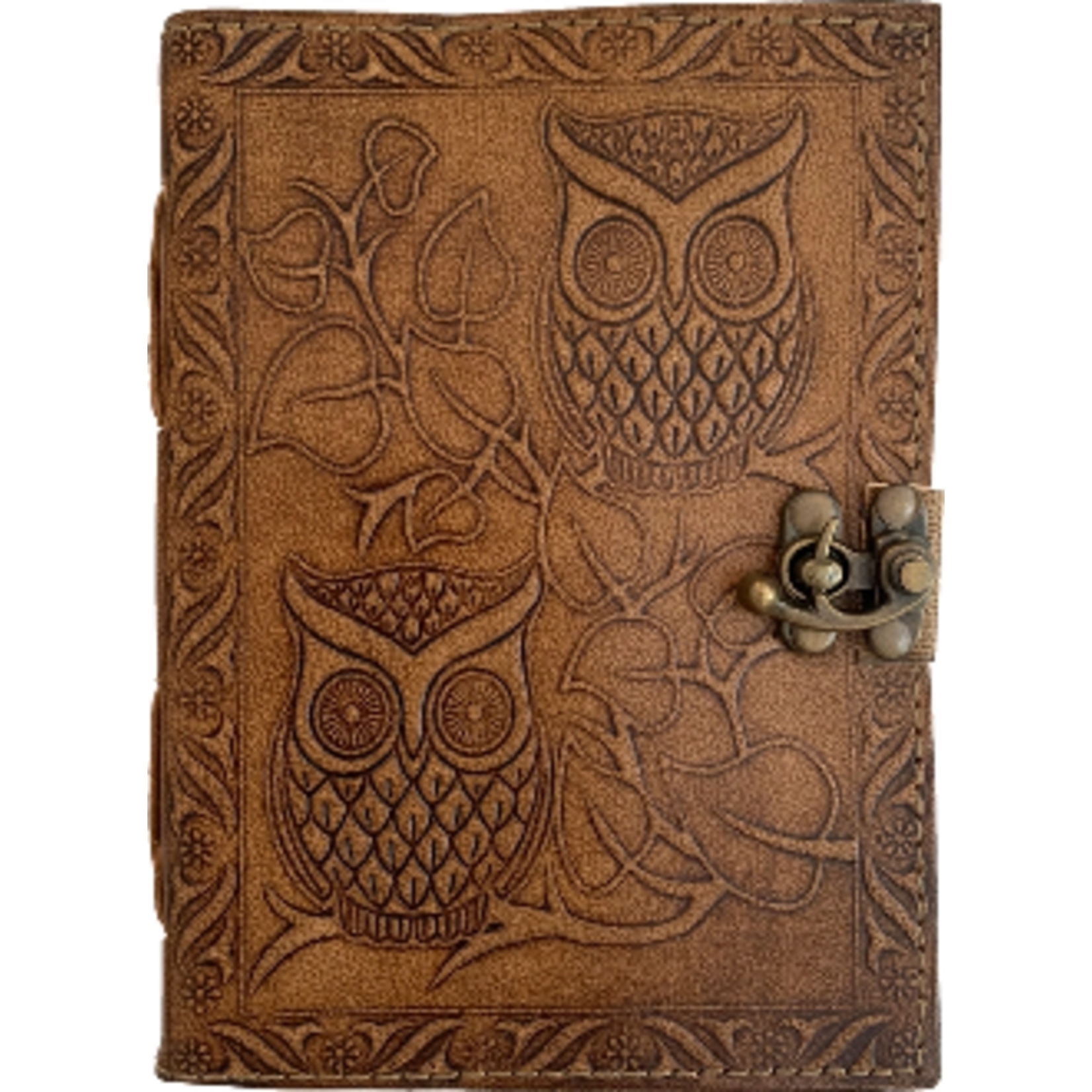 Leather Journal: Owls 5 x 7