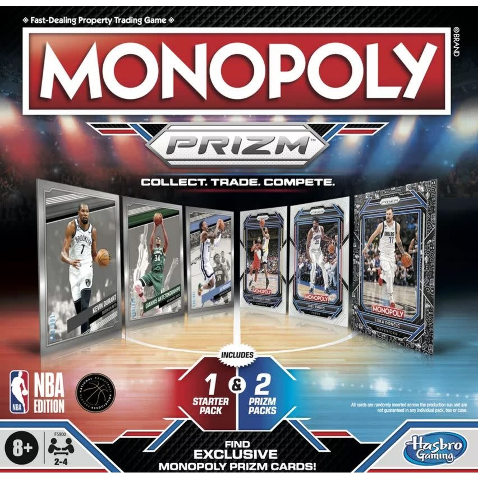 #18401 NBA Monopoly Prizm Dragon Cache Used Game