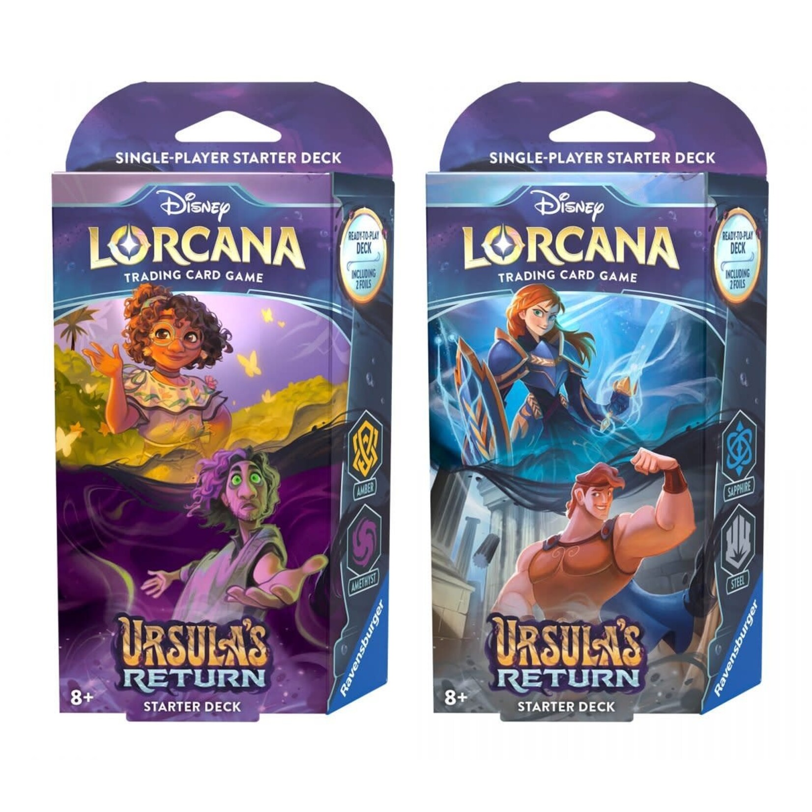 Disney Lorcana: Ursula's Return Amber/Amethyst Starter Deck (PreOrder 5/17/All Sales Final)