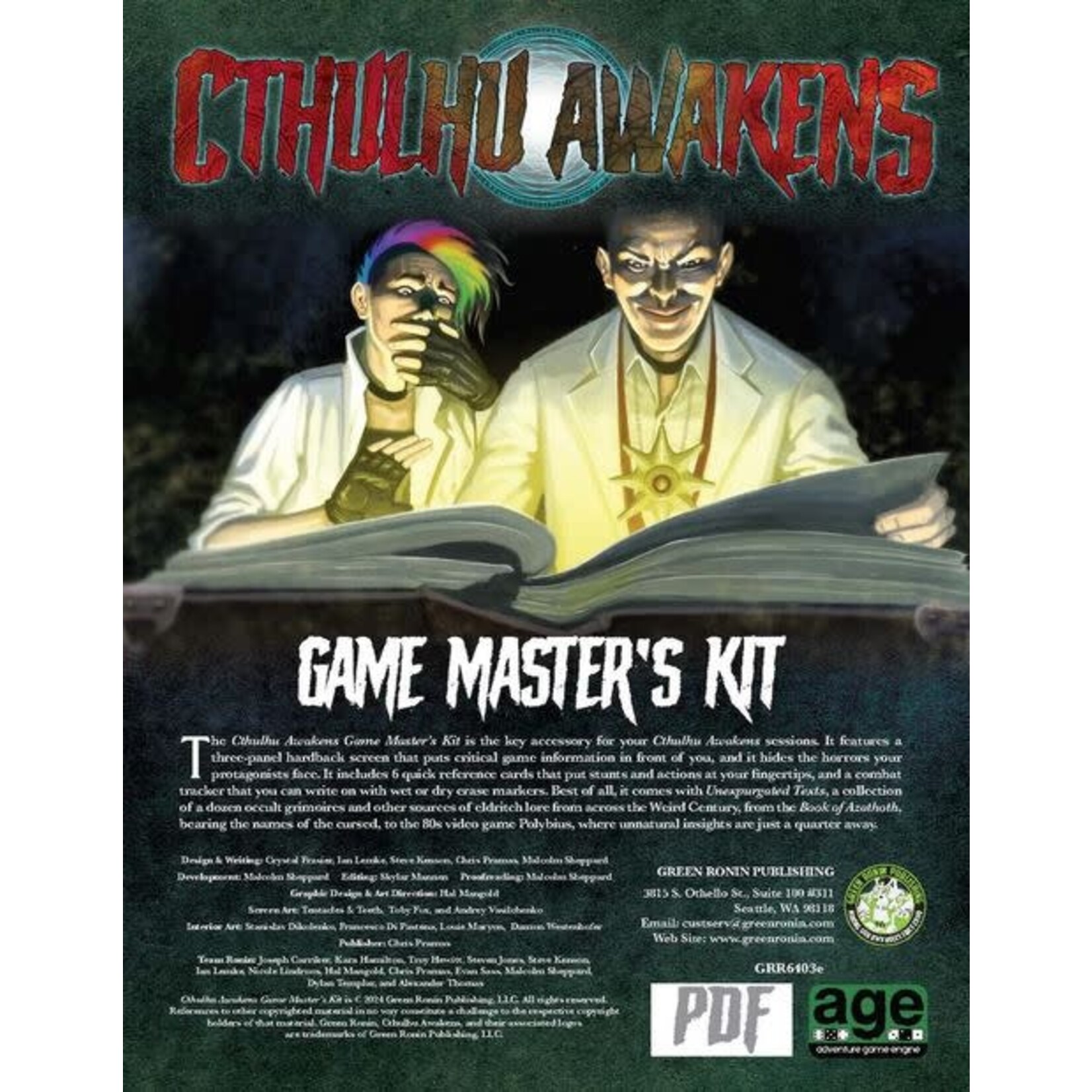 Cthulhu Awakens RPG: Game Master’s Kit