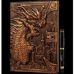3D Faux-Leather Notebook - Bronze Dragon