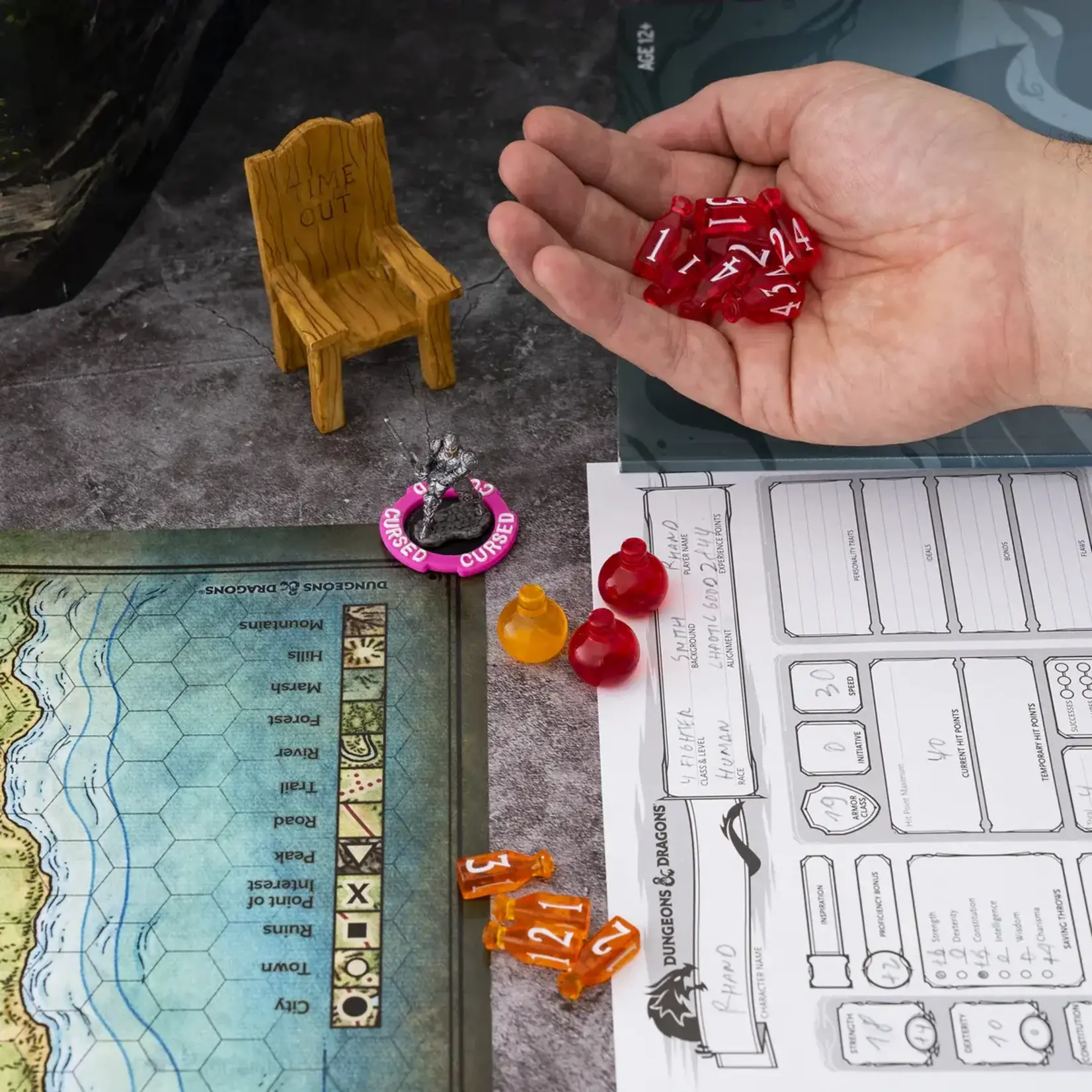 Healing Potion Markers & Dice Set