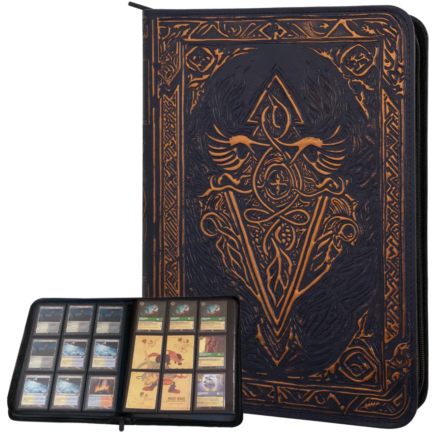 Trading Card Binder Ancient Spell Book - Blue