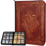 Trading Card Binder Ancient Spell Book - Red