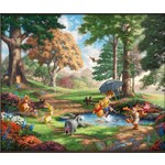 #18595 Thomas Kinkade Winnie the Pooh Disney Puzzle: Dragon Cache Used Game