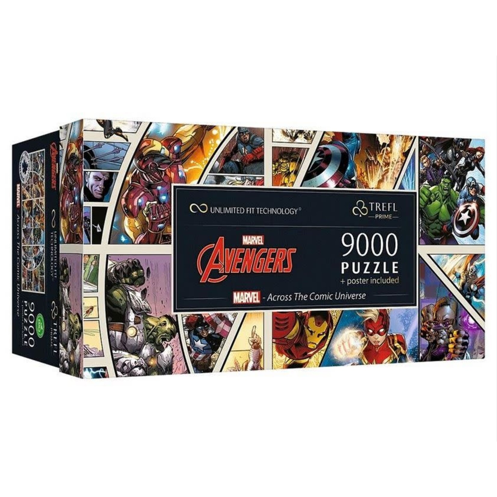 Marvel: Avengers Across the Comic Universe - 9000 Piece Wood Puzzle