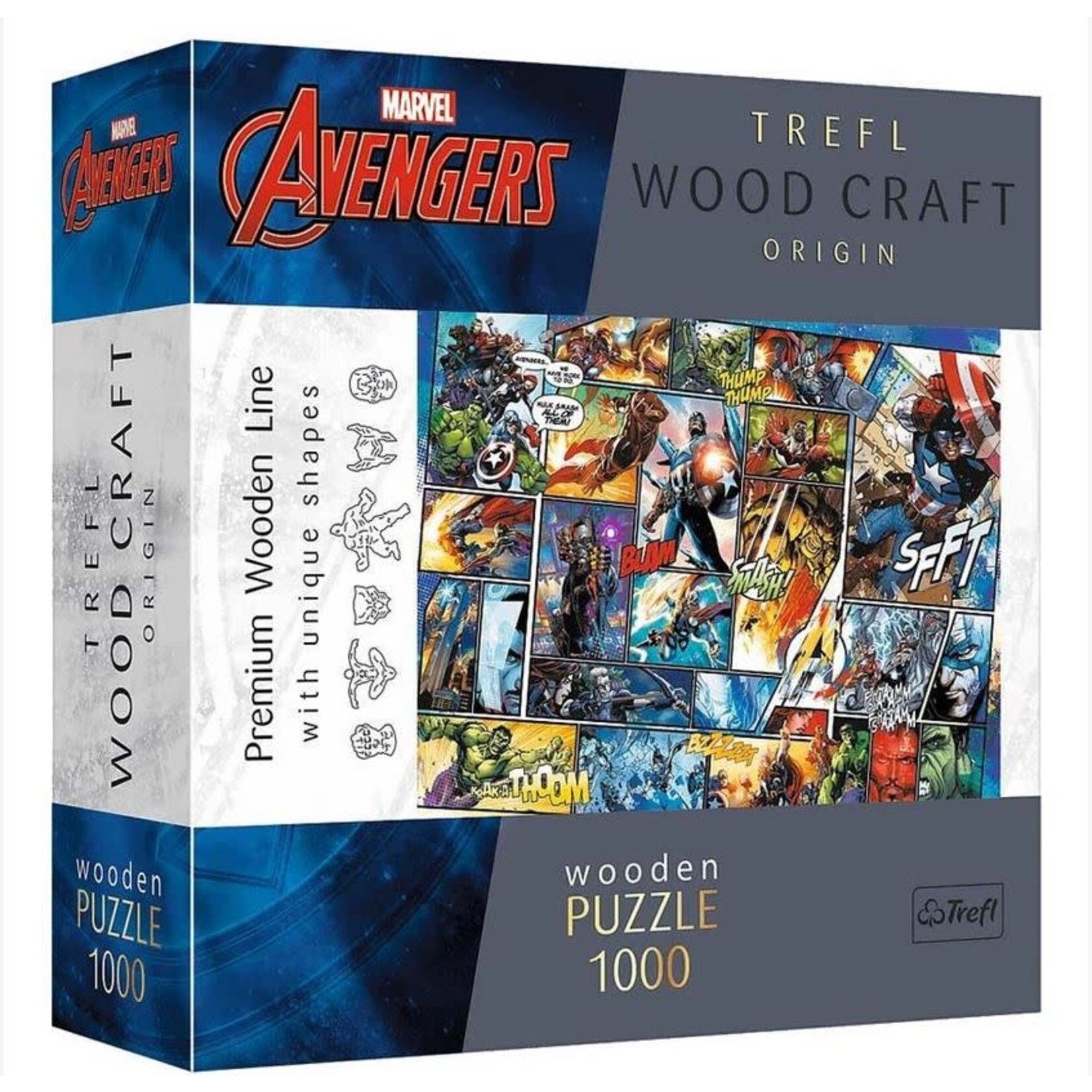 Marvel: Avengers Comic Universe - 1000 Piece Wood Puzzle