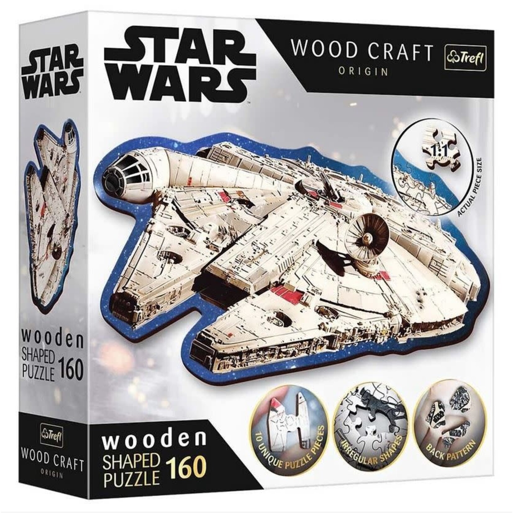 Star Wars: Millenium Falcon - 160 Piece Wood Puzzle