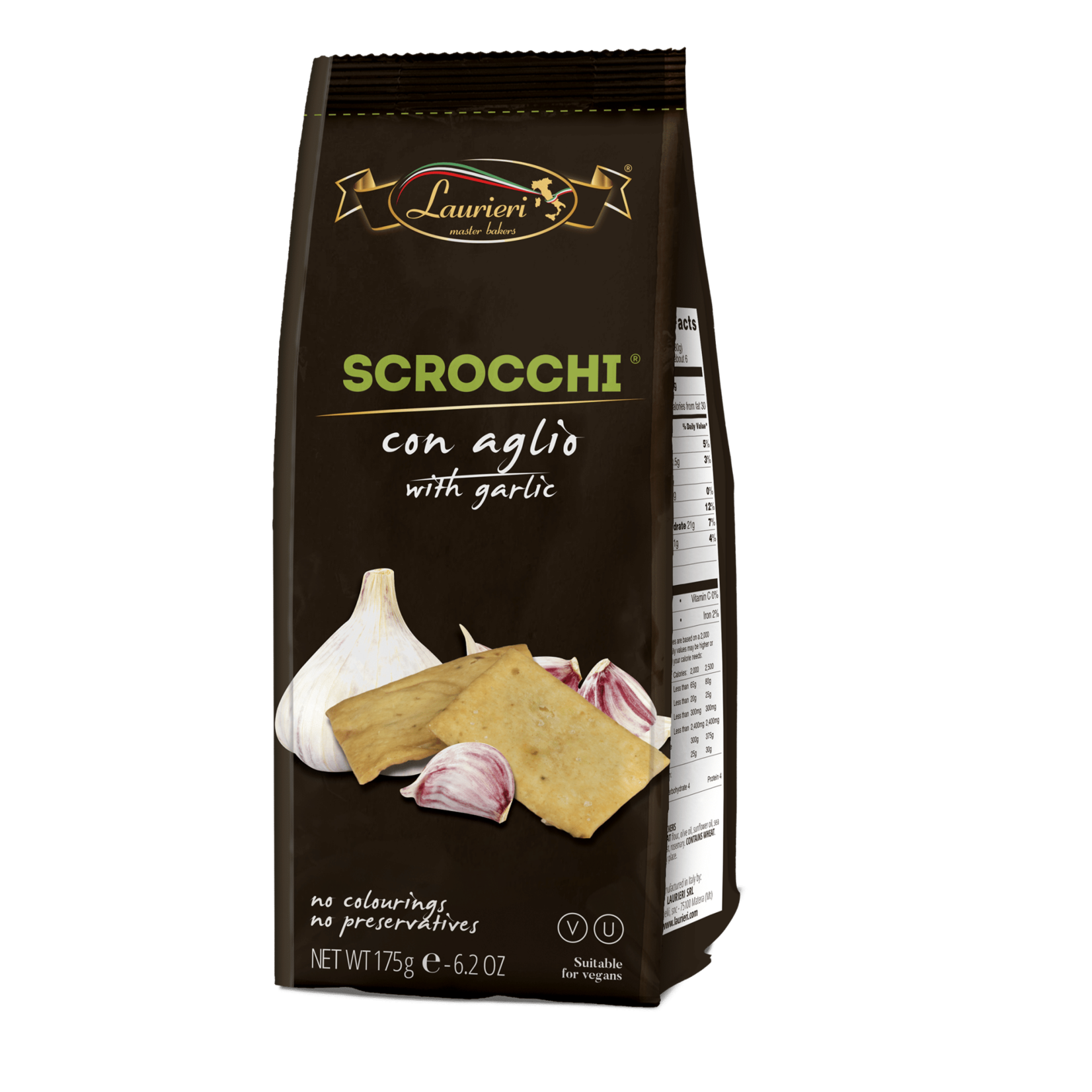 Laurieri: Scrocchi Garlic Italian Thin Crackers