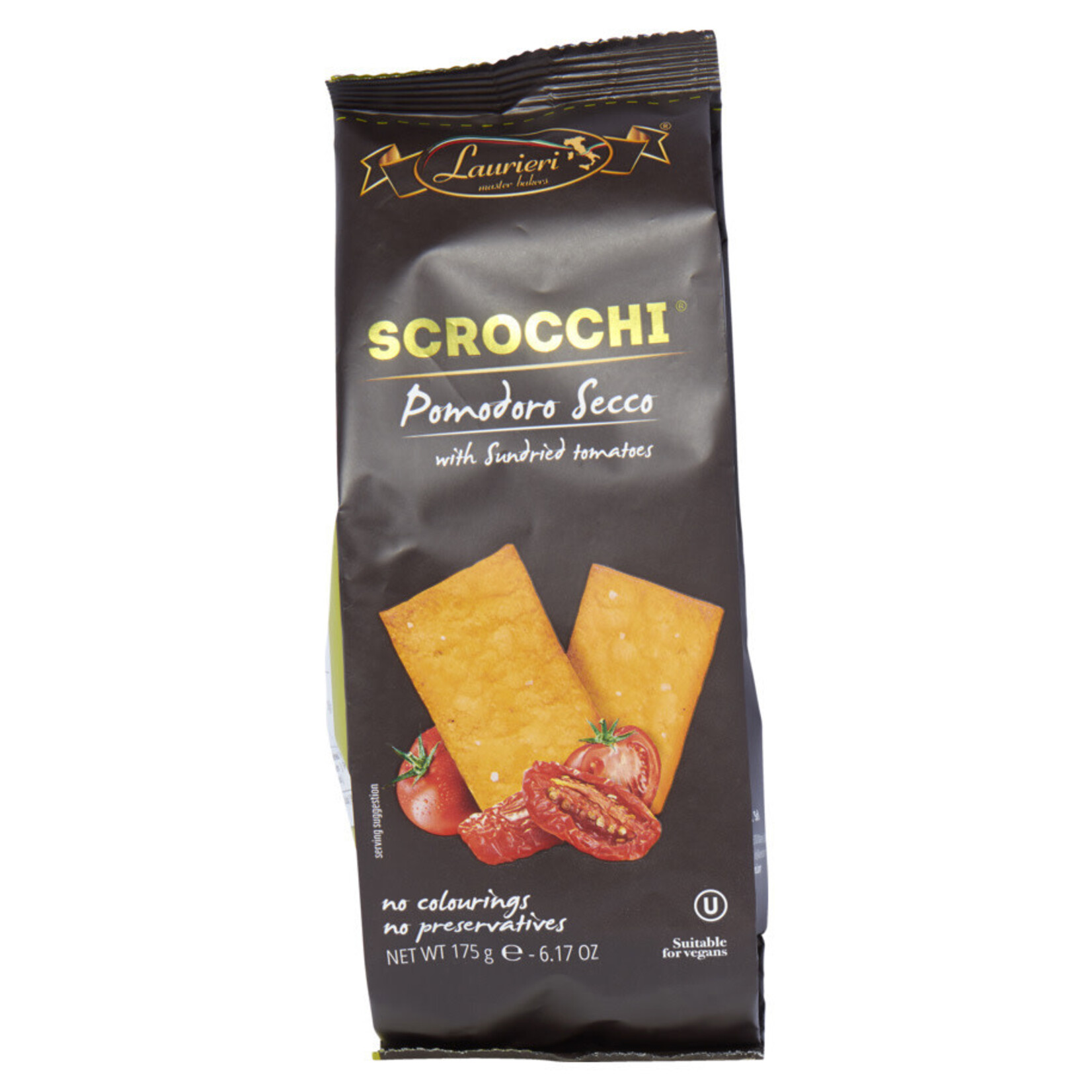 Laurieri: Scrocchi Sundried Tomatoes Italian Thin Crackers