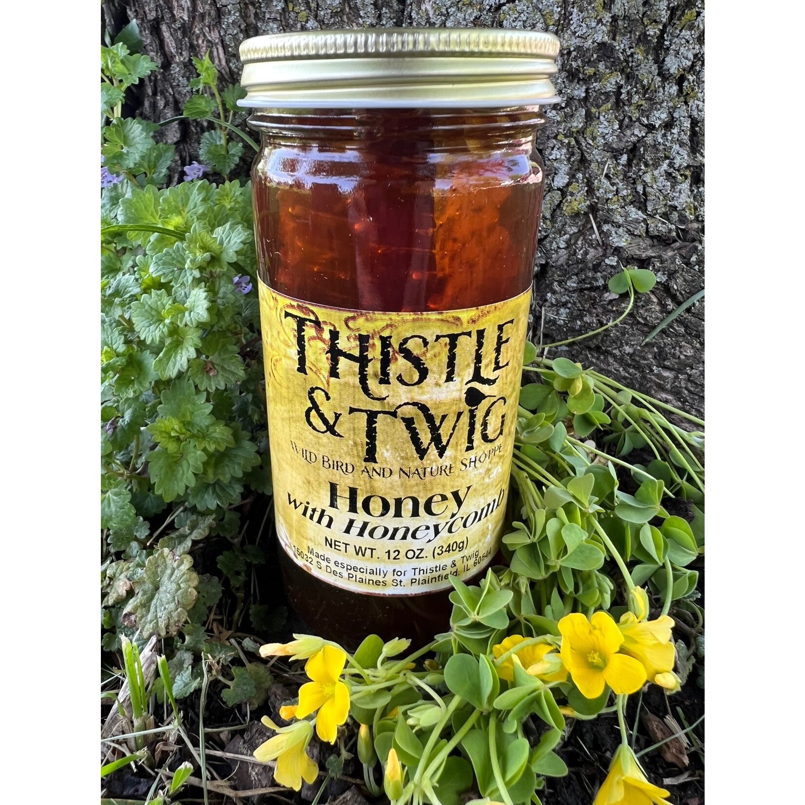 Thistle and Twig Honey with Honeycomb 8 oz
