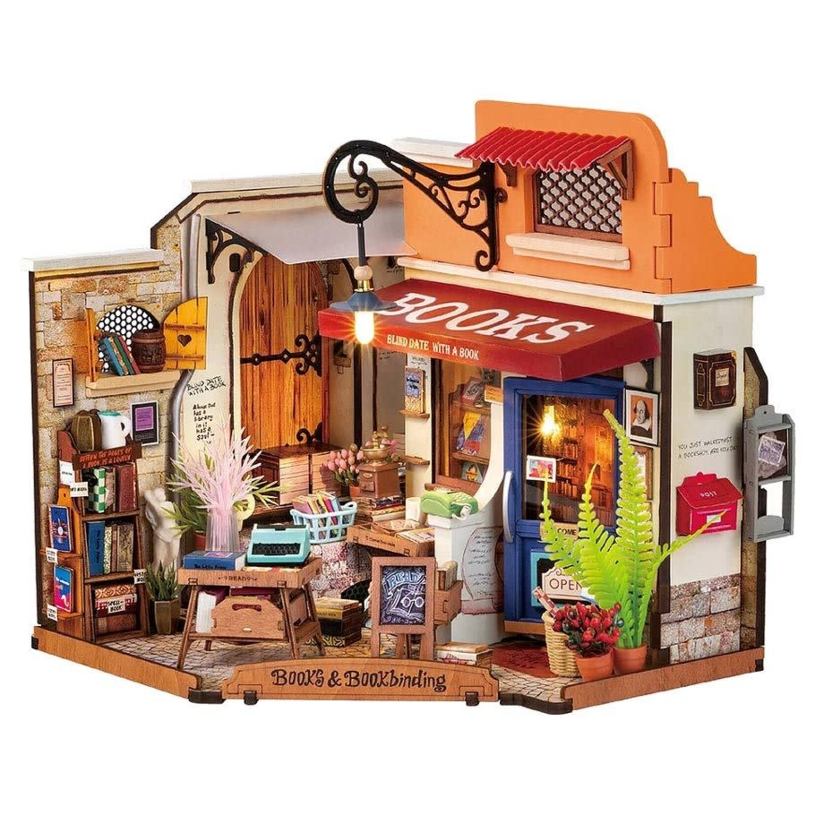 Miniature House Kit - Corner Bookstore