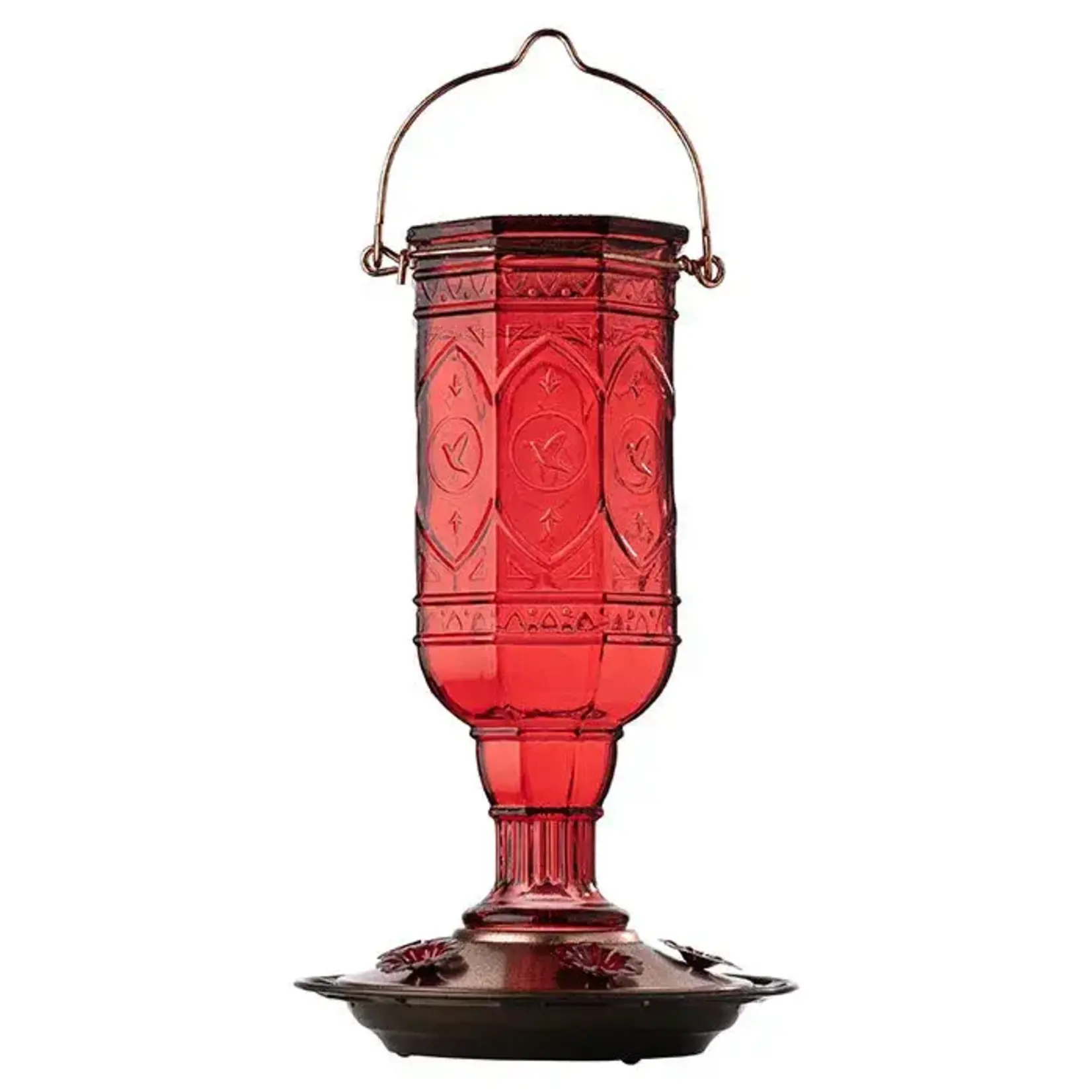 Jewel Red Bottle Hummingbird Feeder 20oz