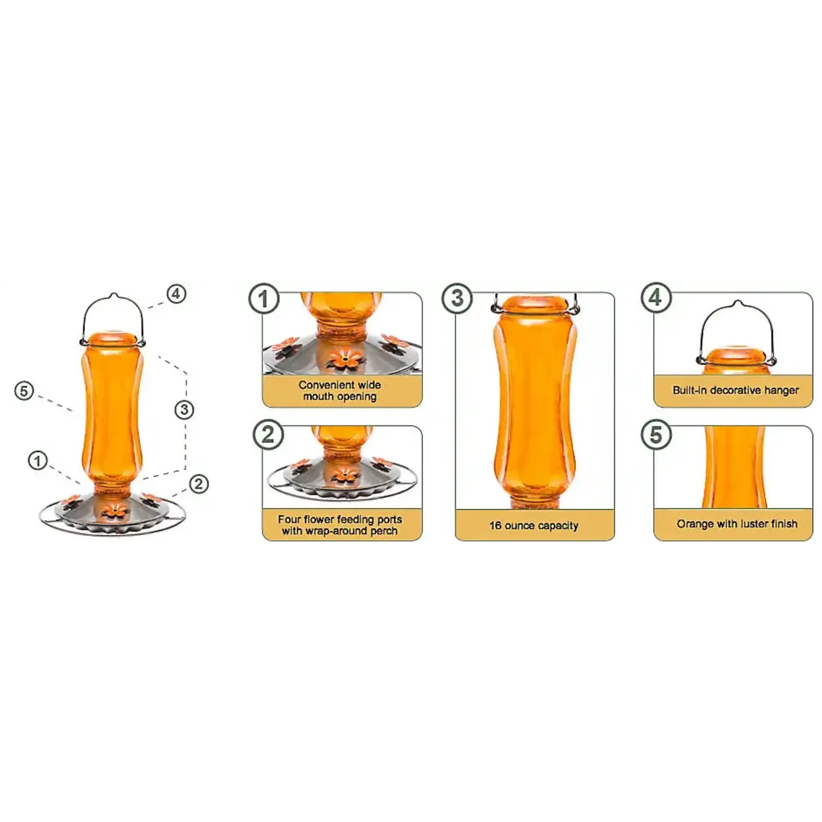 Vintage Oriole Nectar Feeder