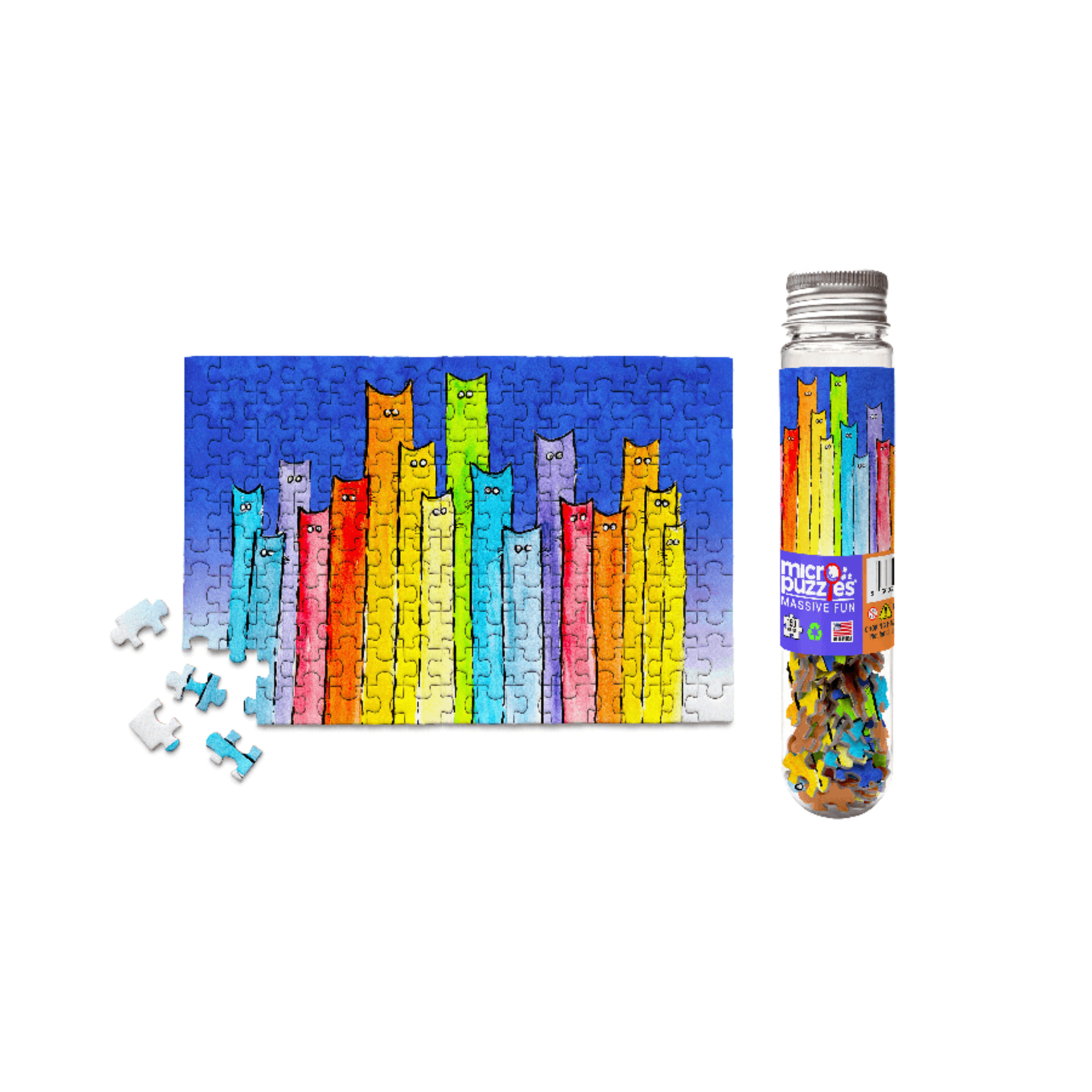 MicroPuzzles: A Pride of Cats - 150 Piece Mini Jigsaw Puzzle