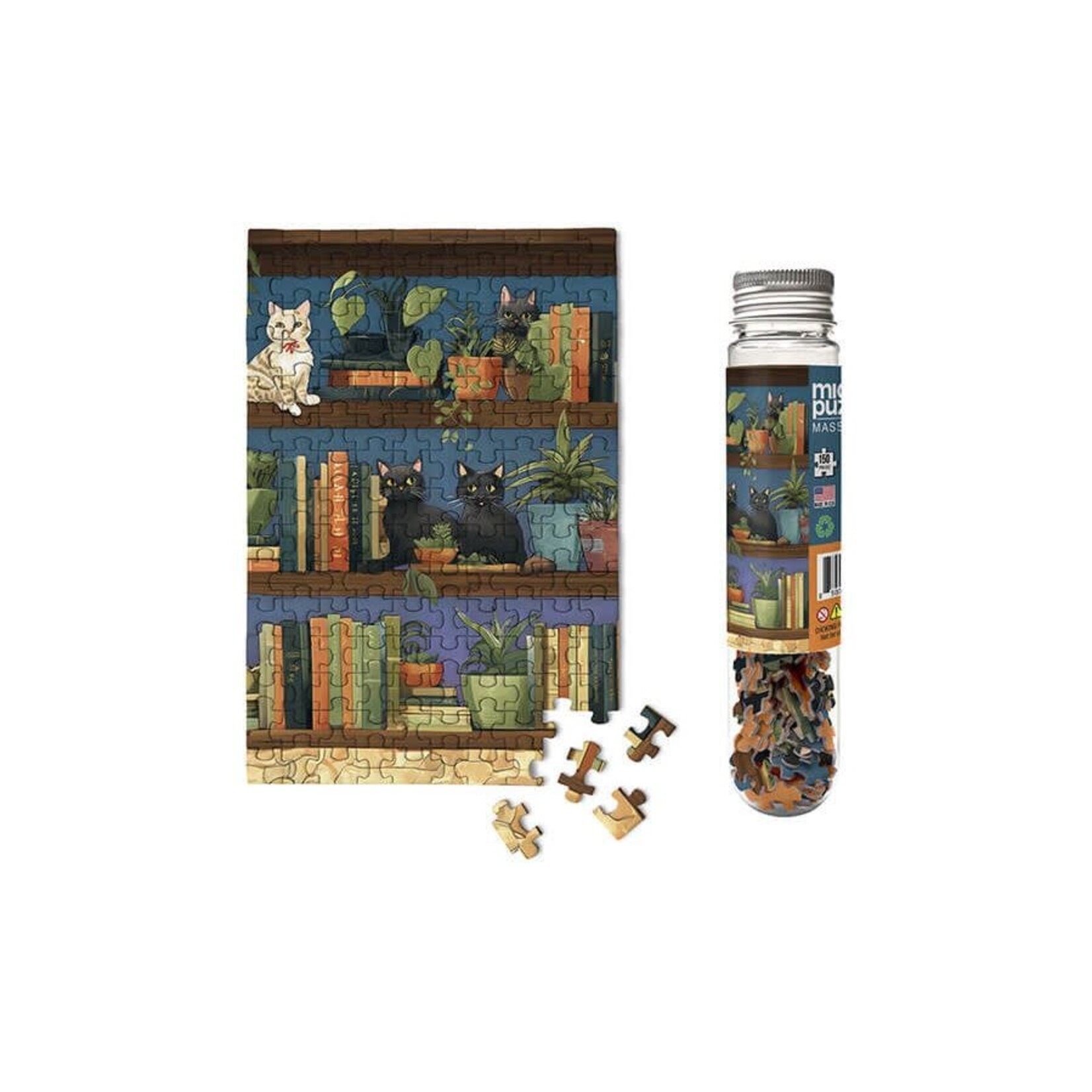 MicroPuzzles: Cat Tales - 150 Piece Mini Jigsaw Puzzle