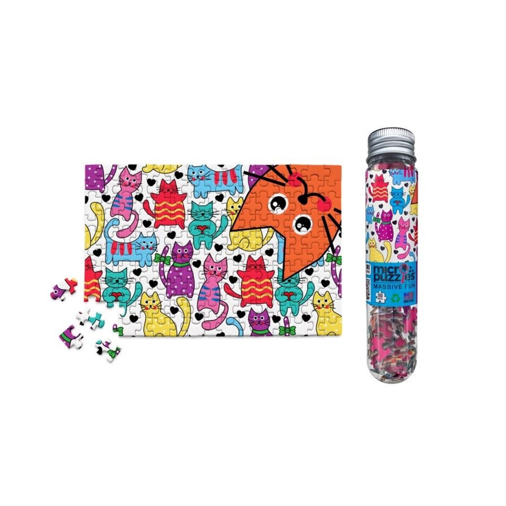 MicroPuzzles: Cats - 150 Piece Mini Jigsaw Puzzle