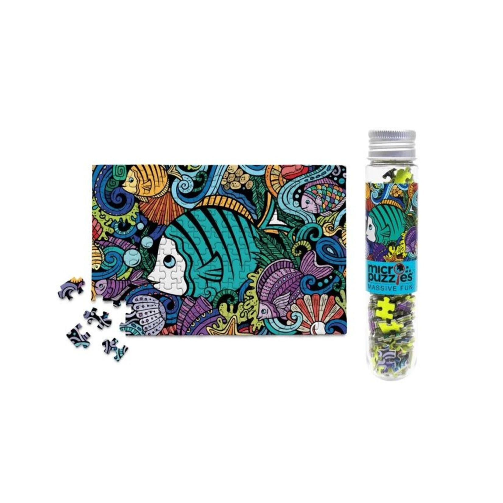 MicroPuzzles: Fish Doodle - 150 Piece Mini Jigsaw Puzzle