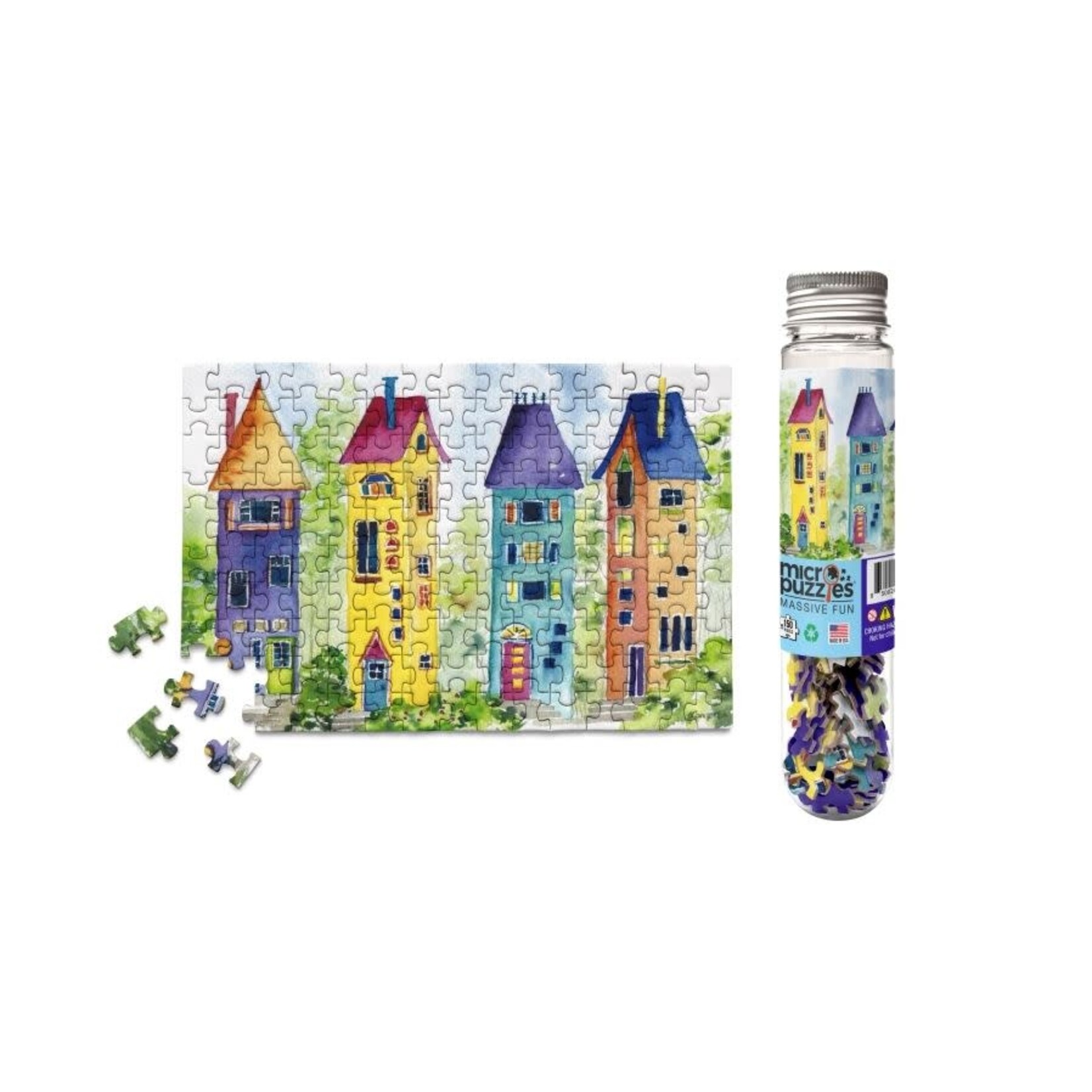 MicroPuzzles: Gnome Homes - 150 Piece Mini Jigsaw Puzzle