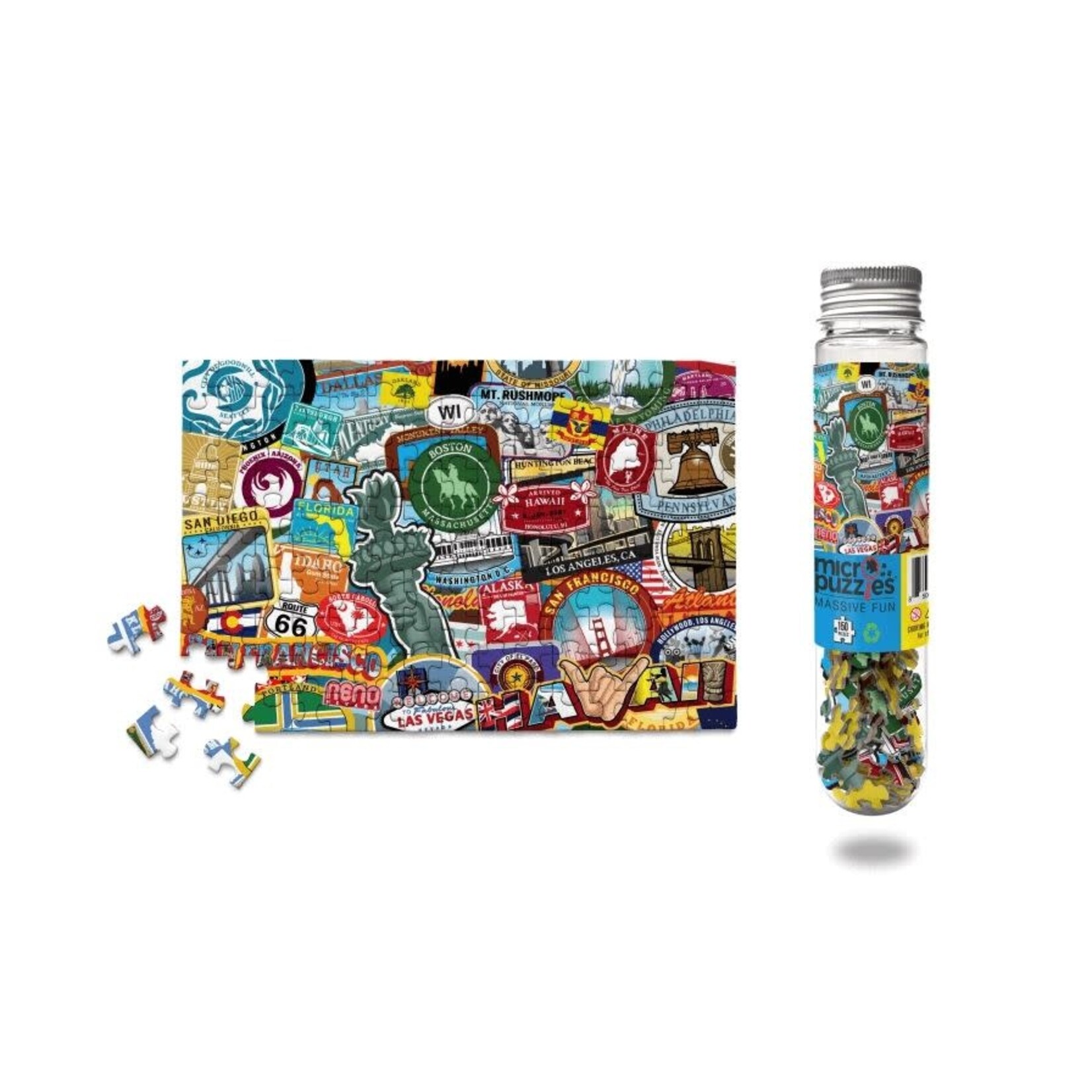 MicroPuzzles: Road Trip USA - 150 Piece Mini Jigsaw Puzzle