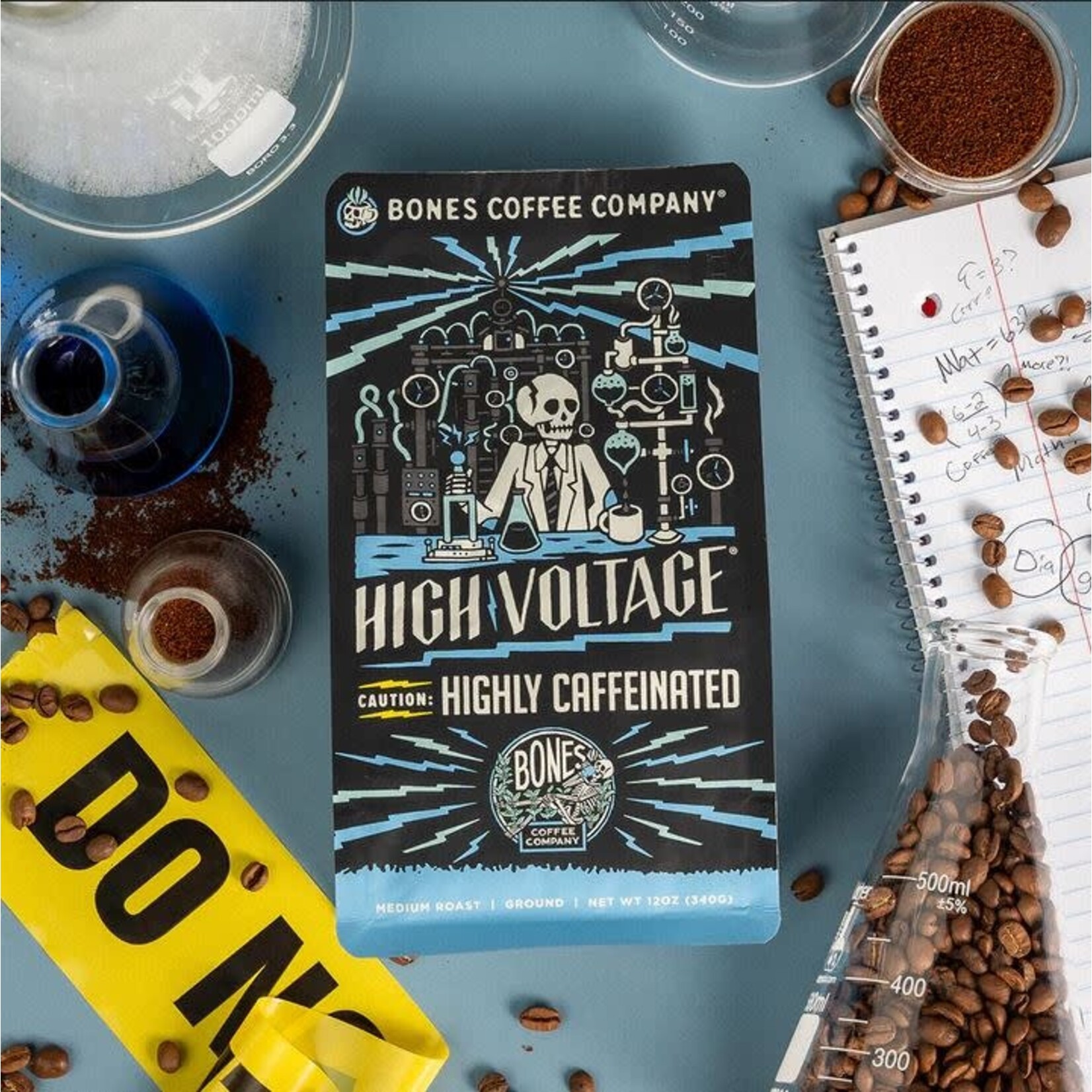 Bones Coffee Bones Coffee: High Voltage 12 oz Ground Coffee