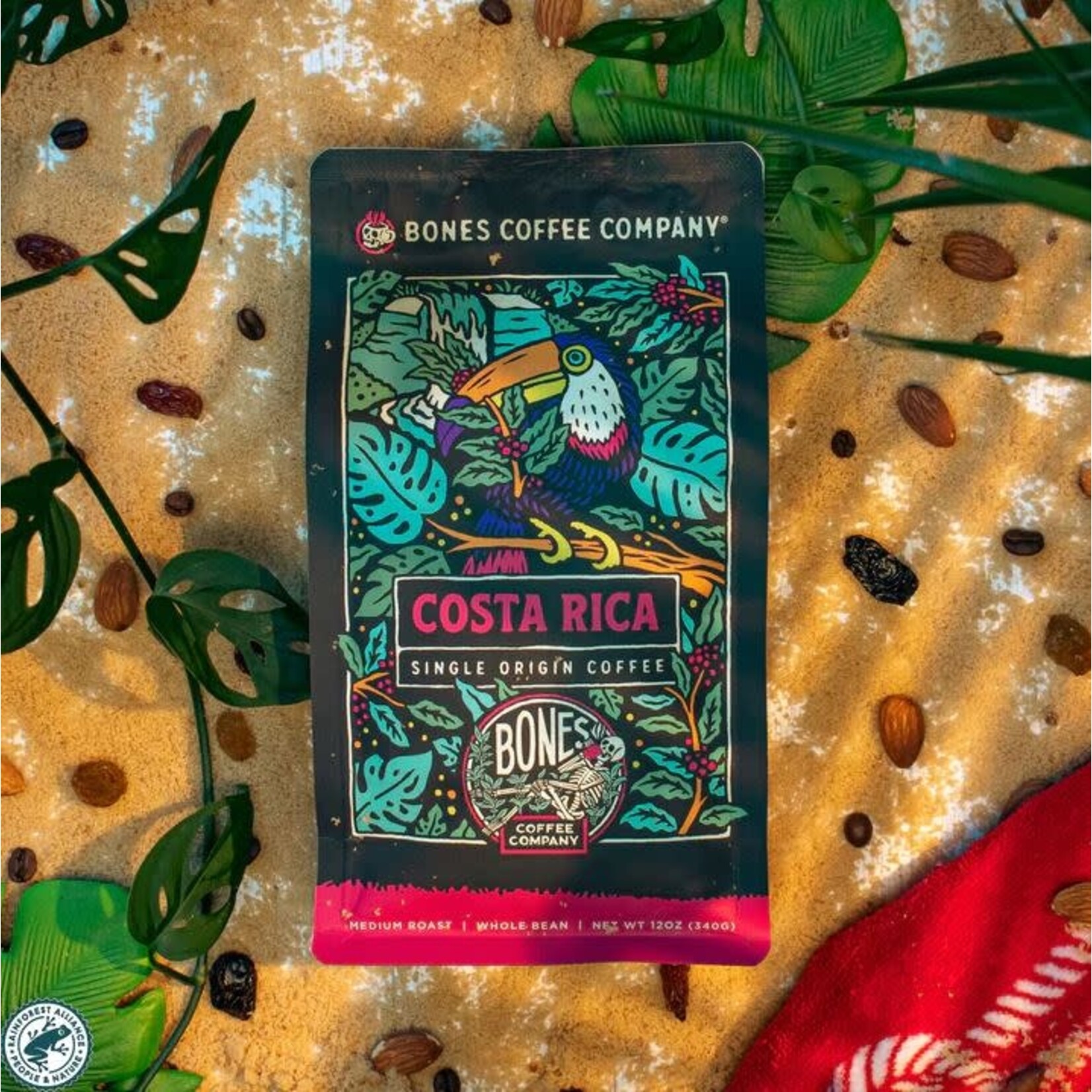 Bones Coffee: Costa Rica Single-Origin 12oz Ground Coffee