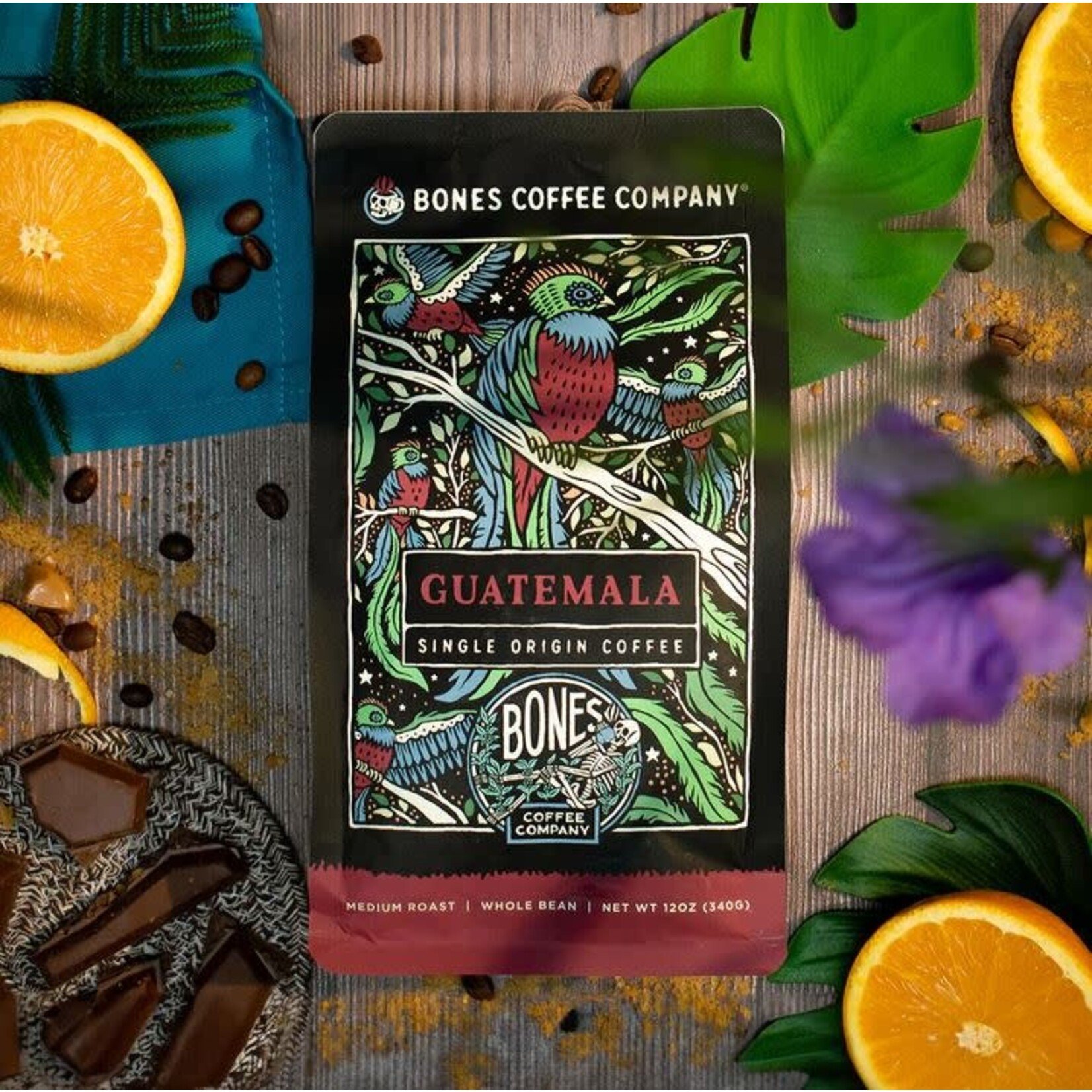 Bones Coffee Bones Coffee: Guatemala Single-Origin 12 oz Ground Coffee