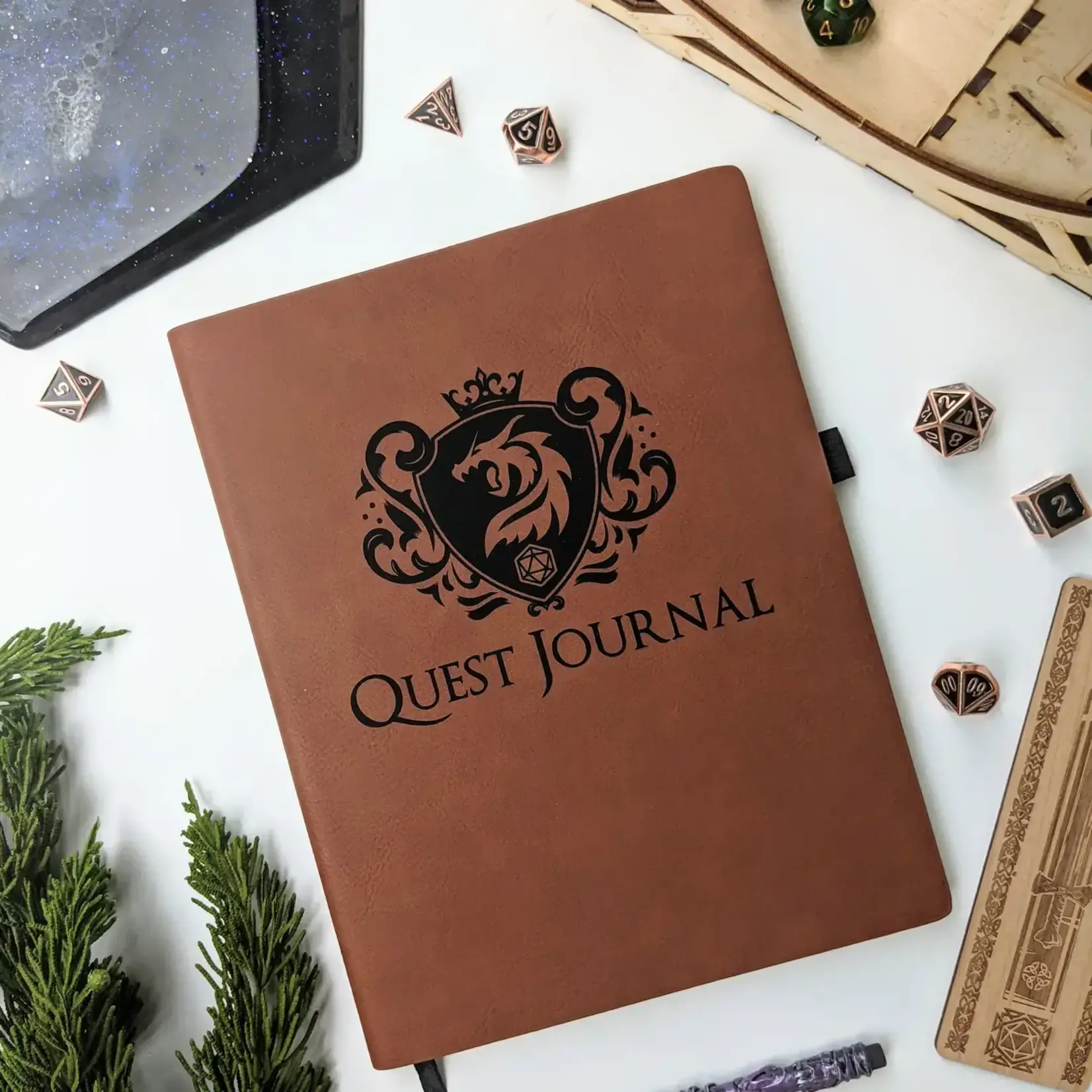 Vegan Leather Journal: D&D Campaign - Quest