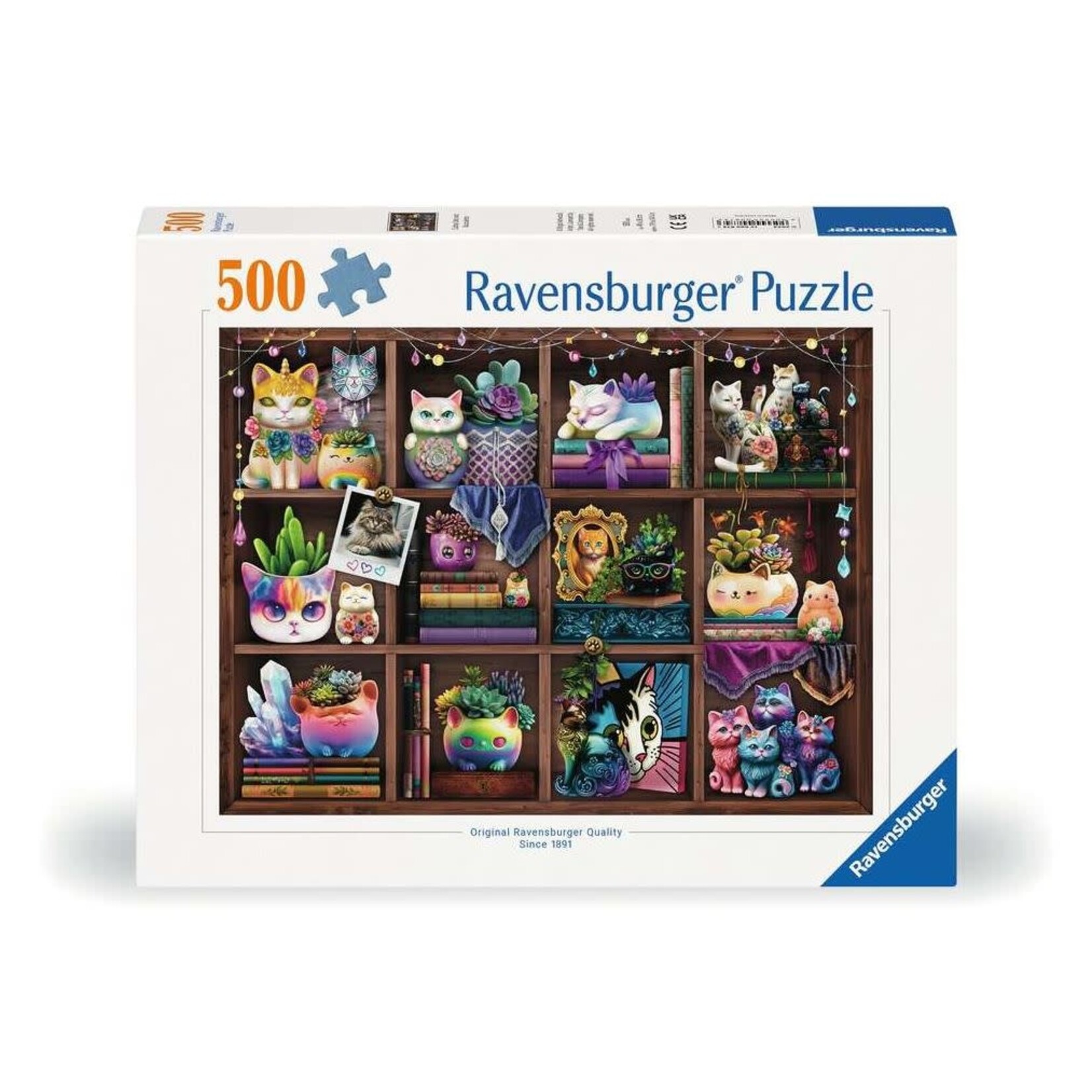 Cubby Cats and Succulents 500 Piece Puzzle