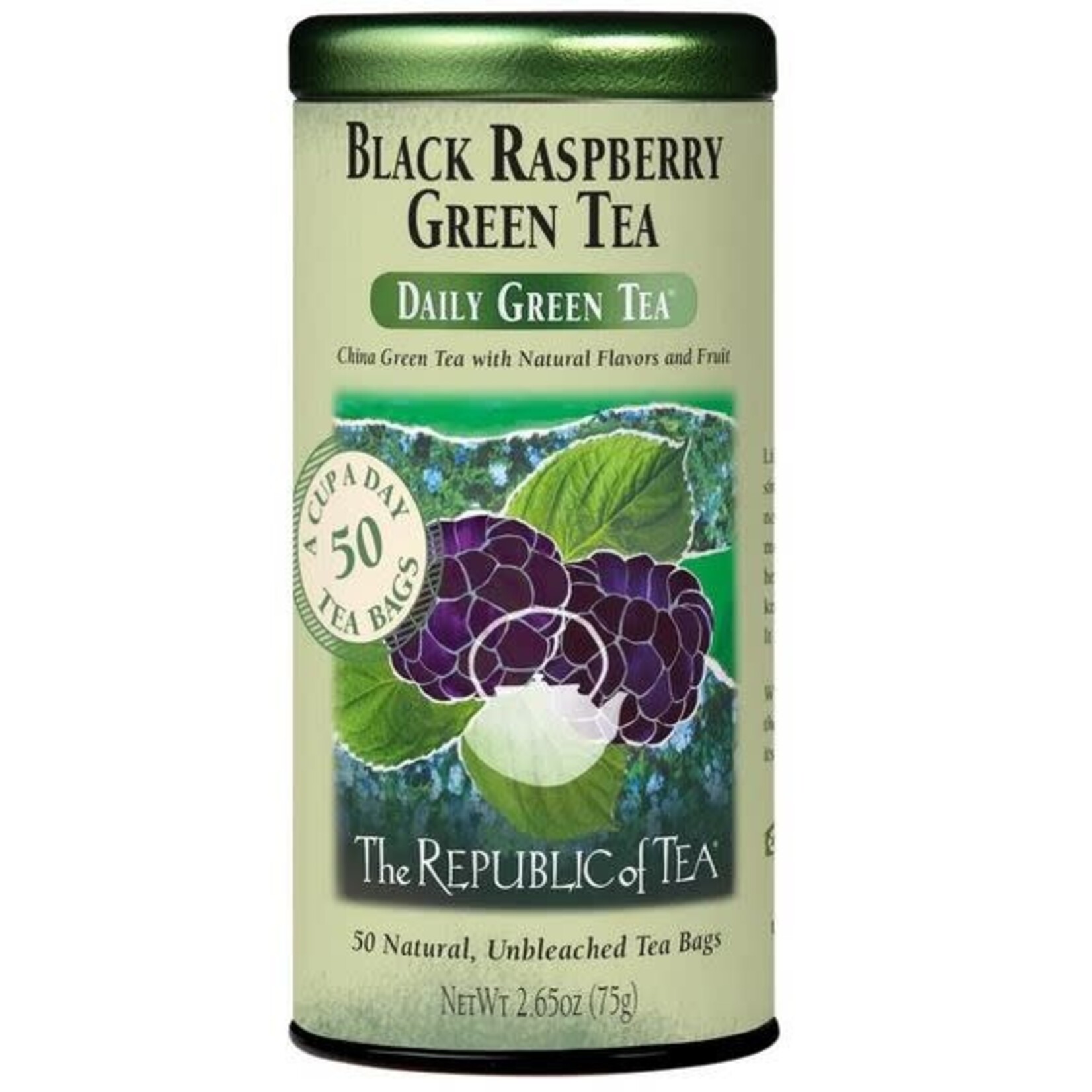 Tea: Black Raspberry Green Tea (50 Tea Bags)