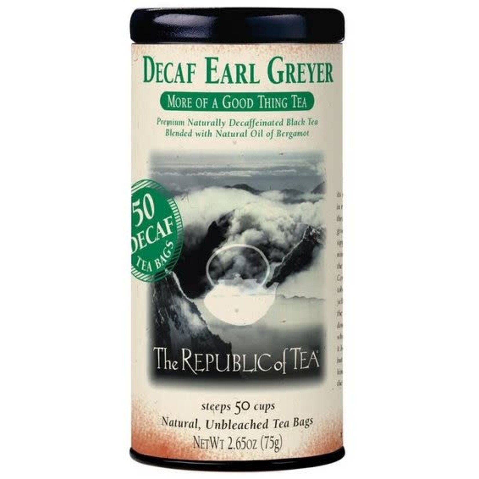 The Republic of Tea Tea: Decaf Earl Greyer Black (50 Tea Bags)