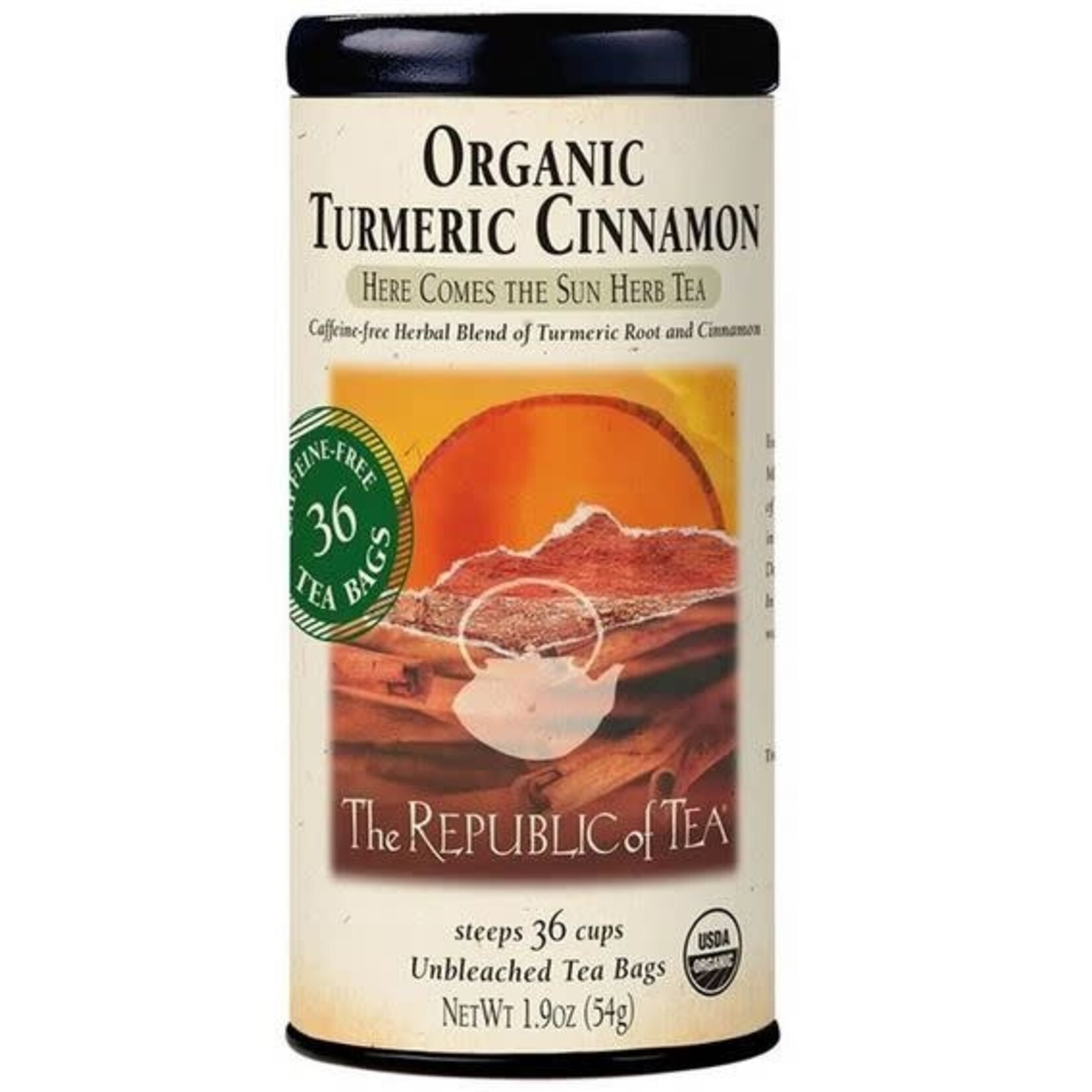Tea: Organic Turmeric Cinnamon (36 Tea Bags)