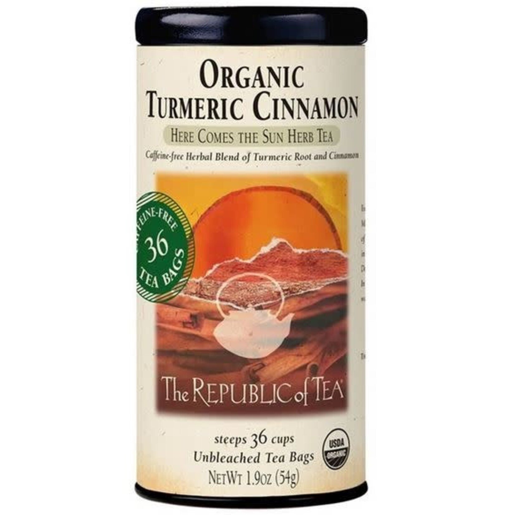The Republic of Tea Tea: Organic Turmeric Cinnamon (36 Tea Bags)