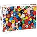 Dice Pattern 500 Piece Puzzle Dragon Cache Game