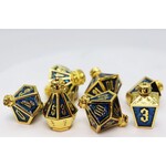 Foam Brain Metal Dice: Moonlit Lantern - Golden Pureflame | RPG Dice Set