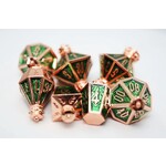 Foam Brain Metal Dice: Moonlit Lantern - Coppered Acidfire | RPG Dice Set