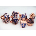 Foam Brain Metal Dice: Moonlit Lantern - Coppered Pureflame | RPG Dice Set