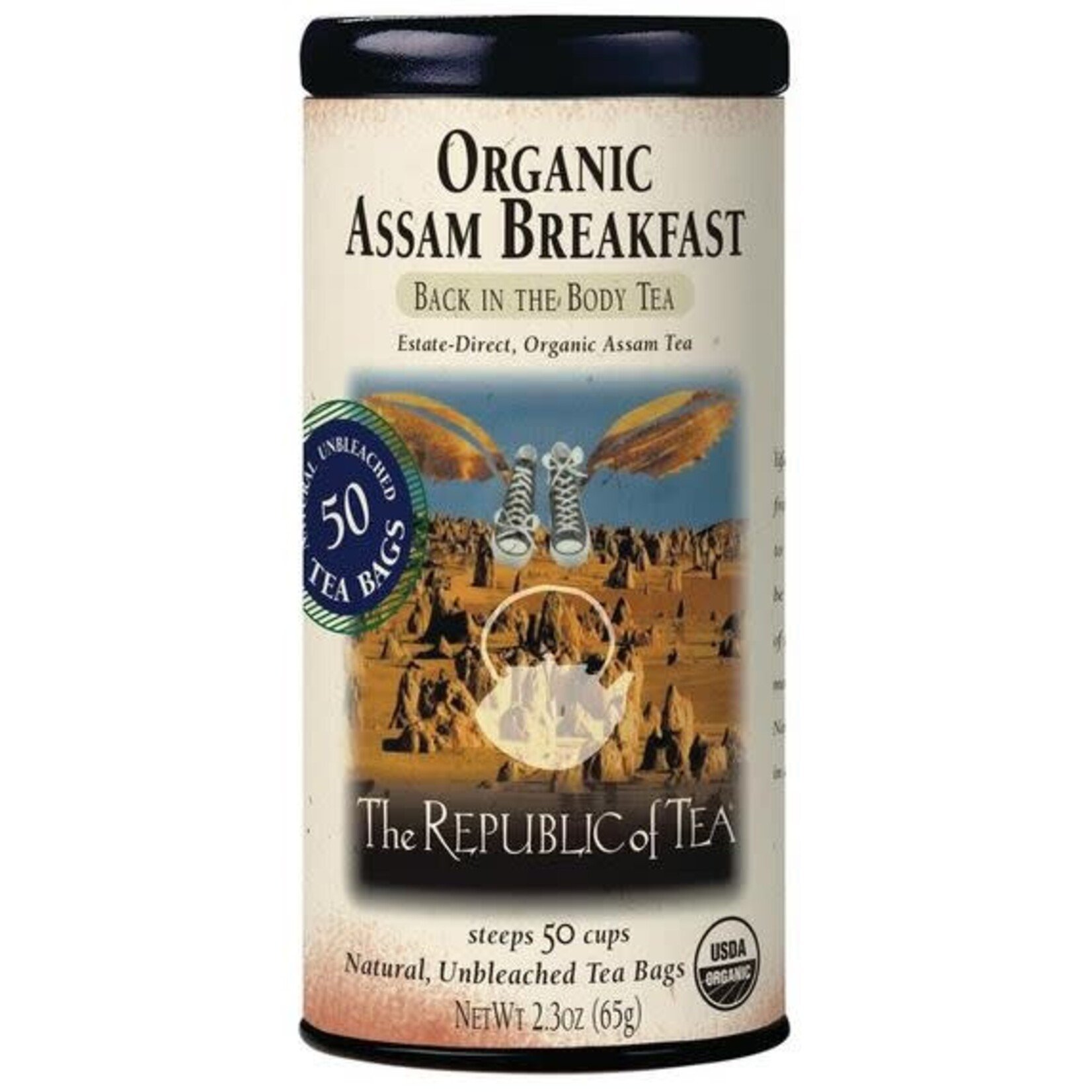 The Republic of Tea Tea: Organic Assam Breakfast Black Tea (50 Tea Bags)