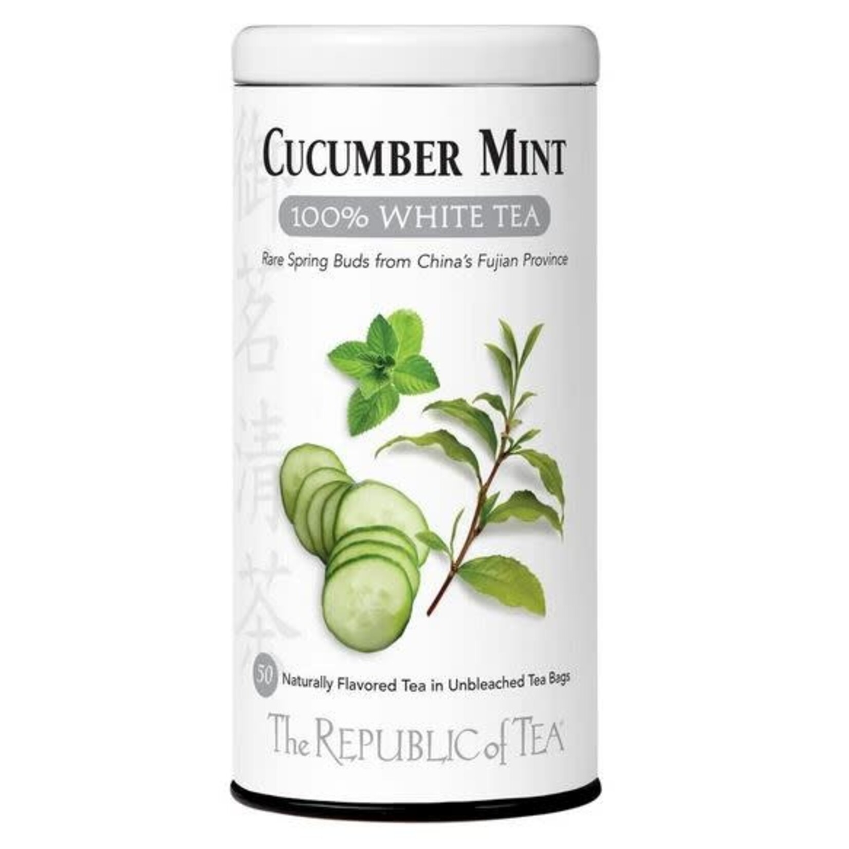 Tea: Cucumber Mint 100% White Tea (50 Tea Bags)